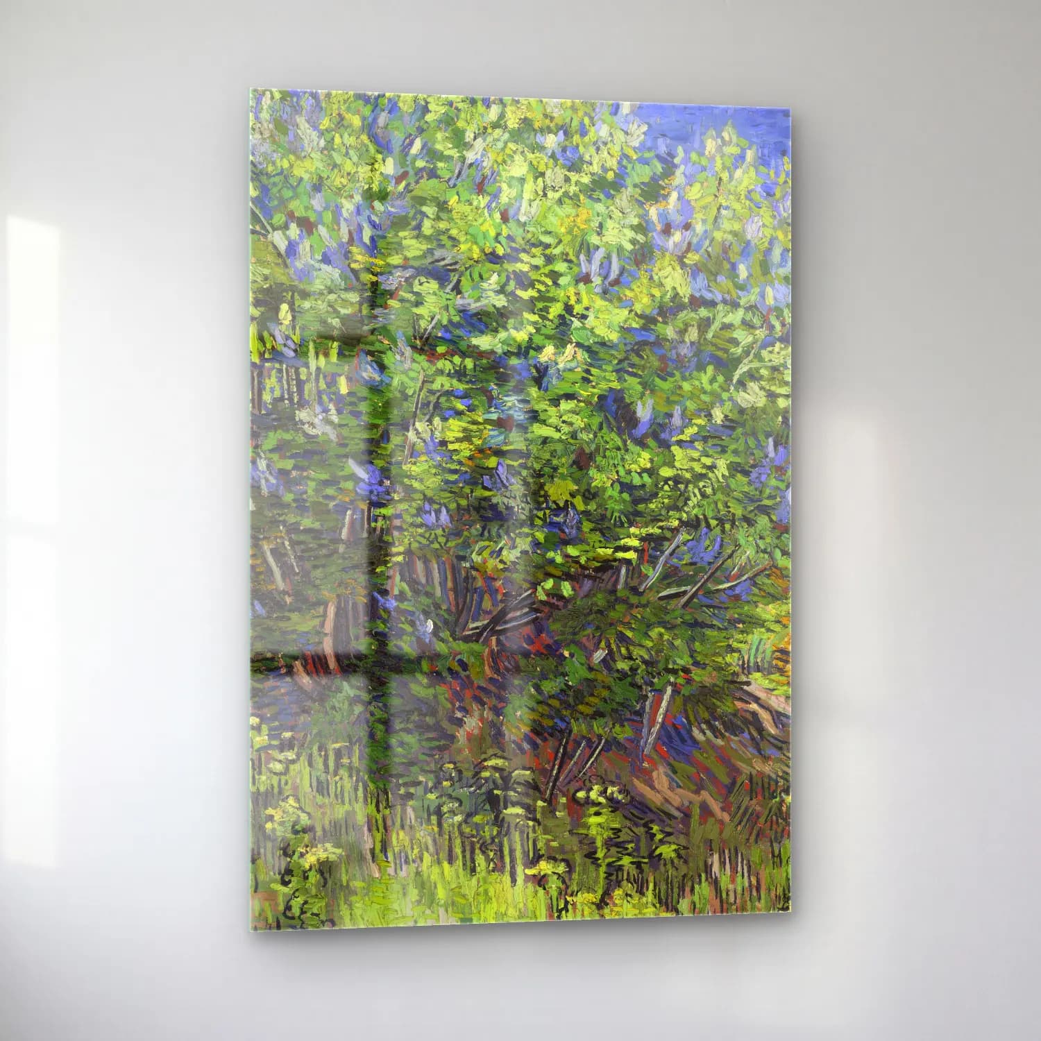 Vincent van Gogh – Lilac Bush cam tablo — sol açıdan görünüm