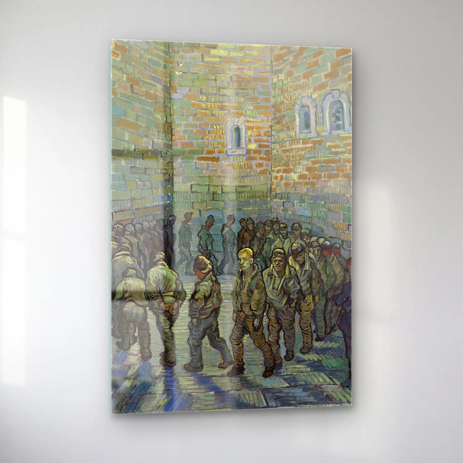 Vincent van Gogh – Prisoners Exercising cam tablo — sol açıdan görünüm