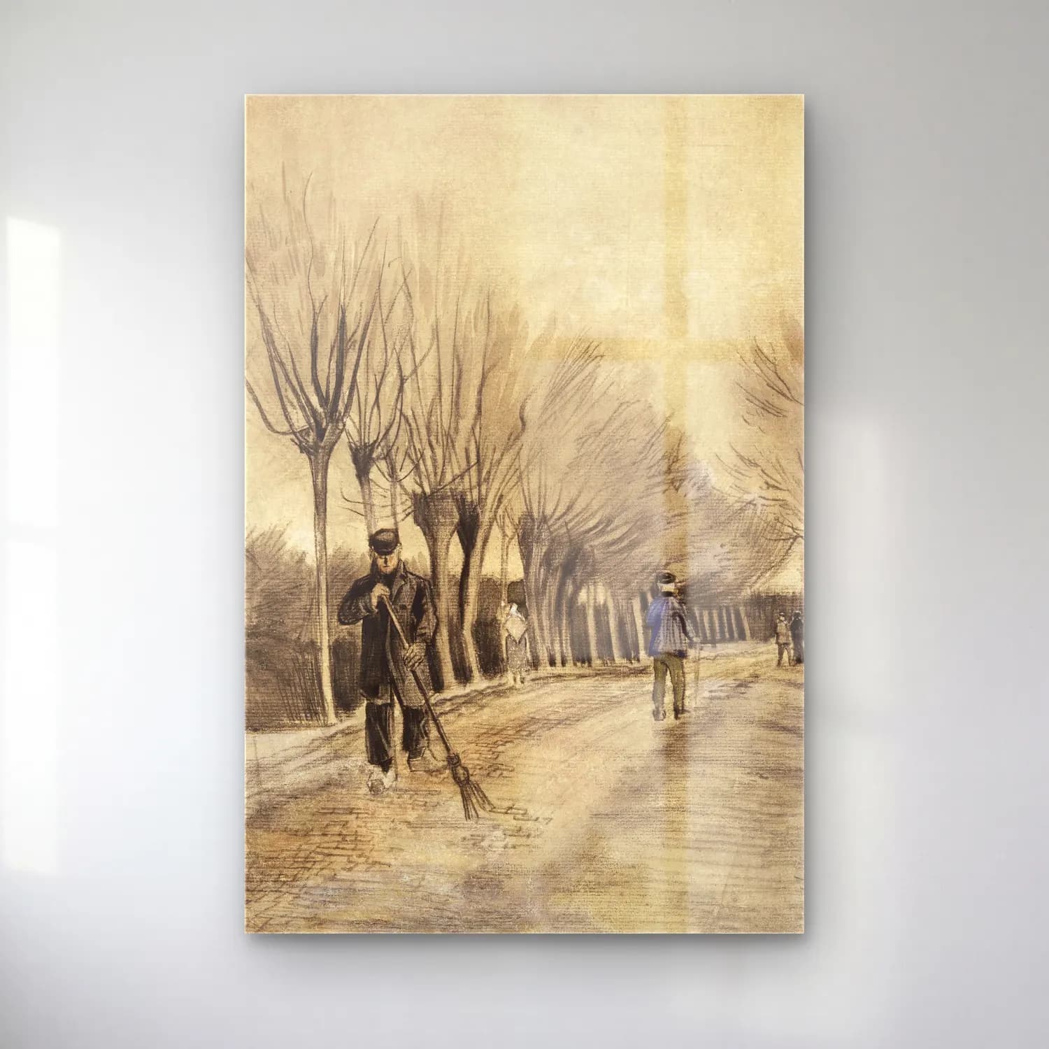 Vincent van Gogh – Road in Etten cam tablo — Vincent van Gogh – Road in Etten — empresyonist köy sokağı