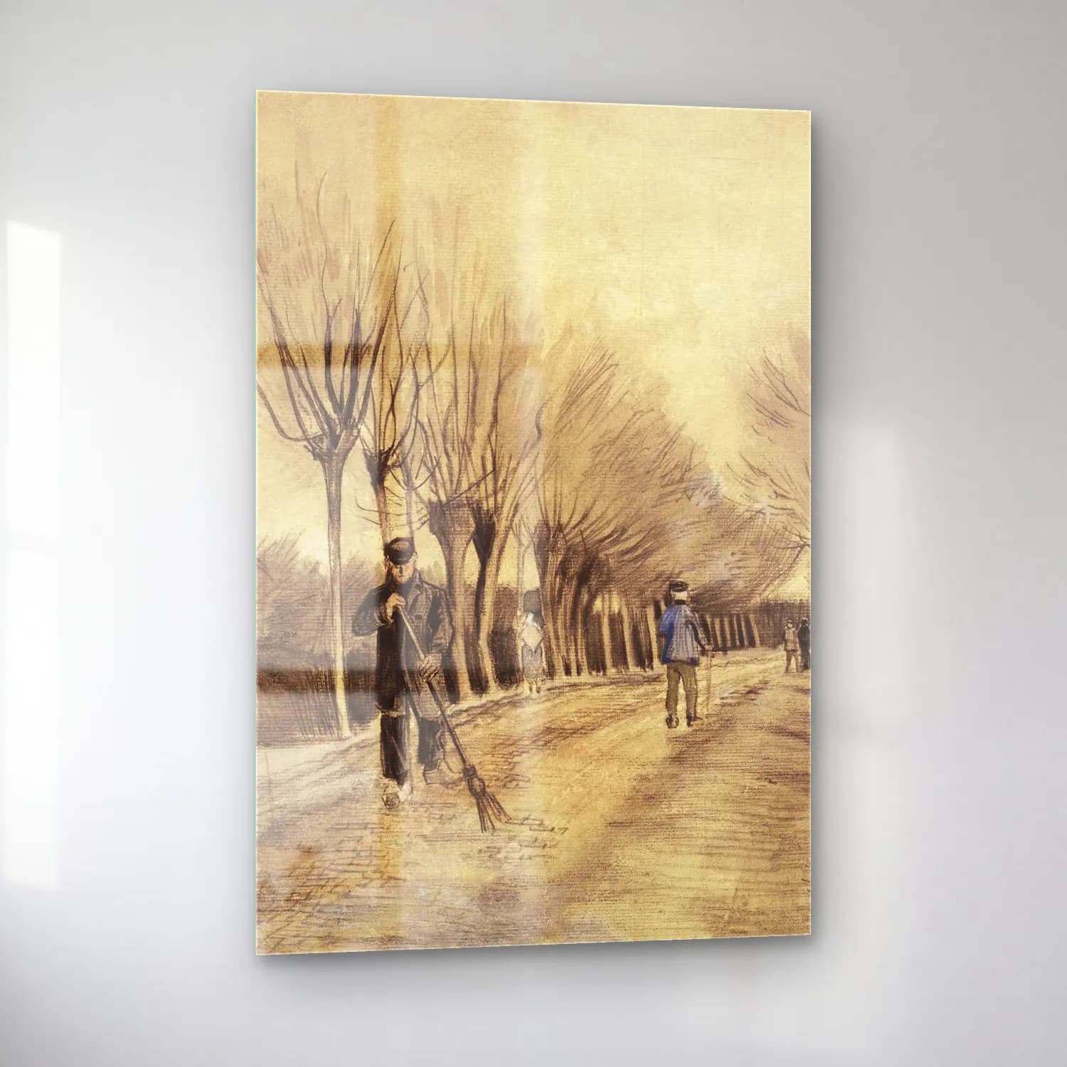Vincent van Gogh – Road in Etten cam tablo — sol açıdan görünüm
