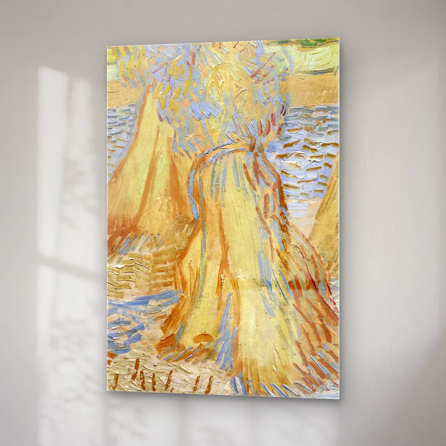 Vincent van Gogh – Sheaves of Wheat cam tablo — sağ açıdan görünüm