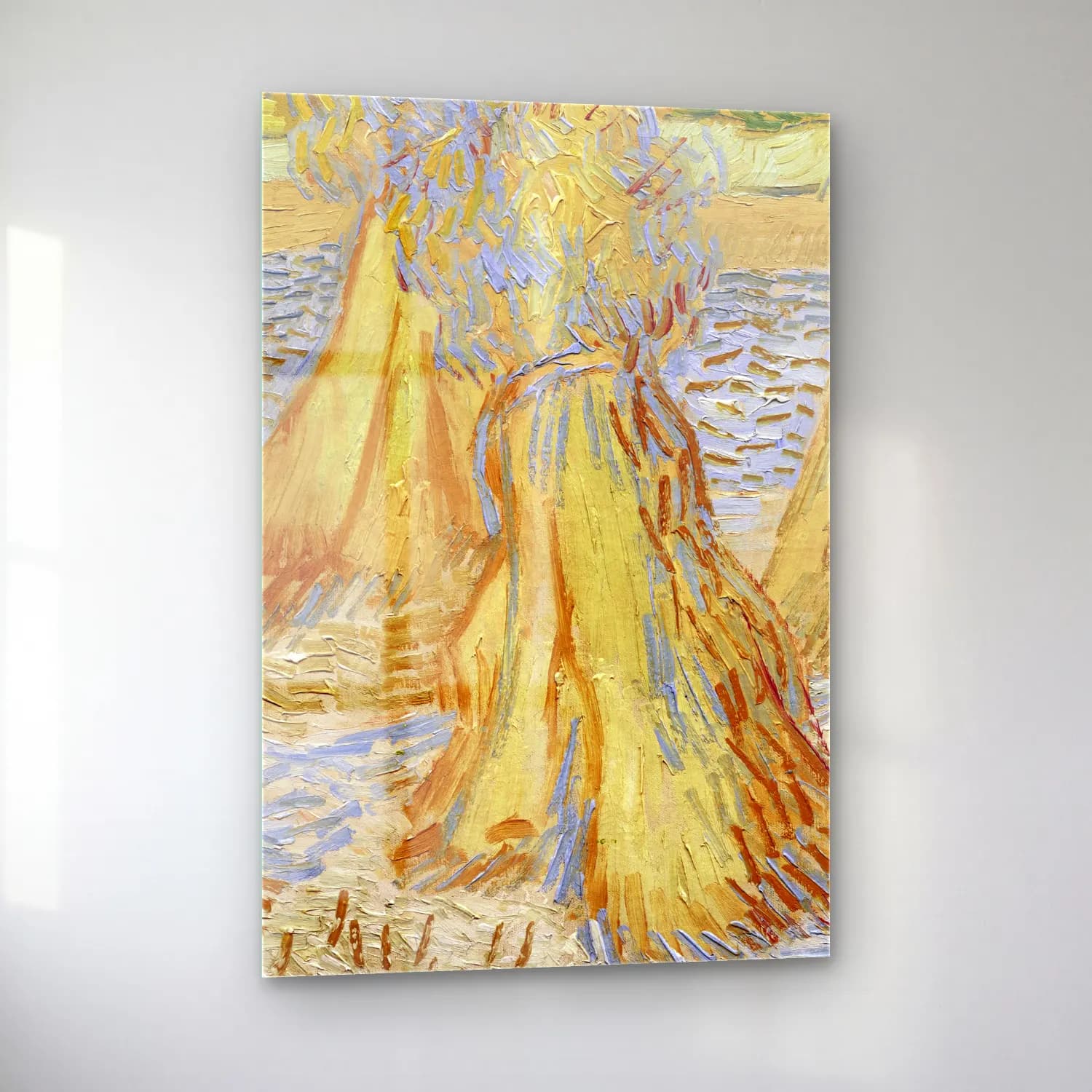 Vincent van Gogh – Sheaves of Wheat cam tablo — sol açıdan görünüm