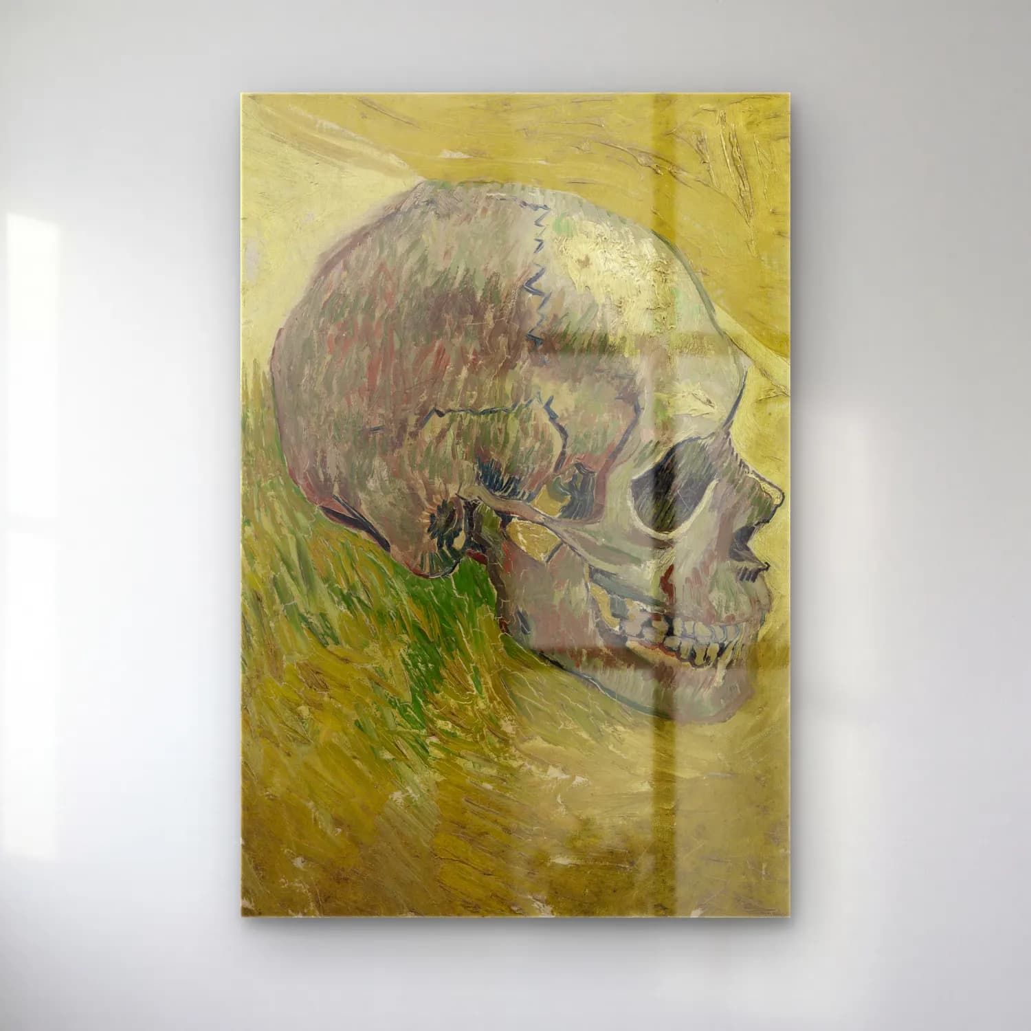 Vincent van Gogh – Skull cam tablo — Vincent van Gogh – Skull — empresyonist erkek portresi