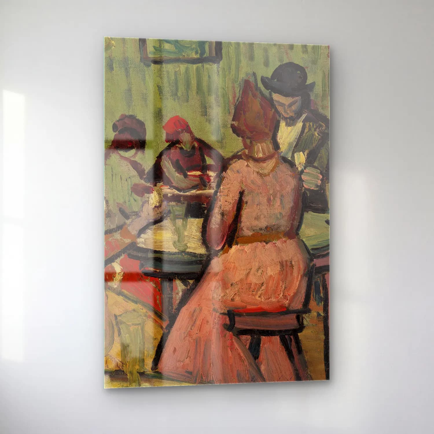 Vincent van Gogh – The Brothel (Le Lupanar) cam tablo — sol açıdan görünüm