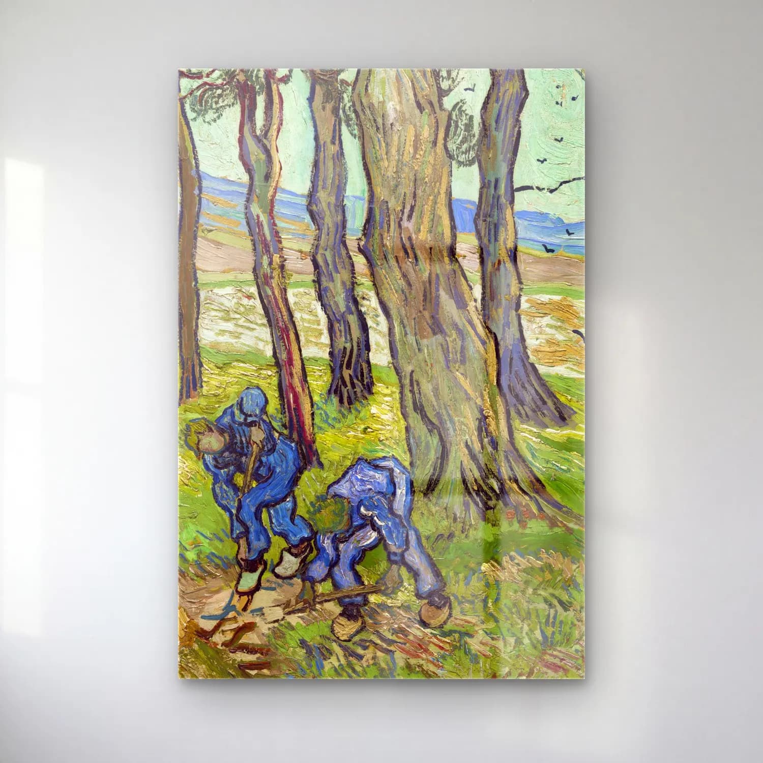Vincent van Gogh – The Diggers cam tablo — Vincent van Gogh – The Diggers — empresyonist orman