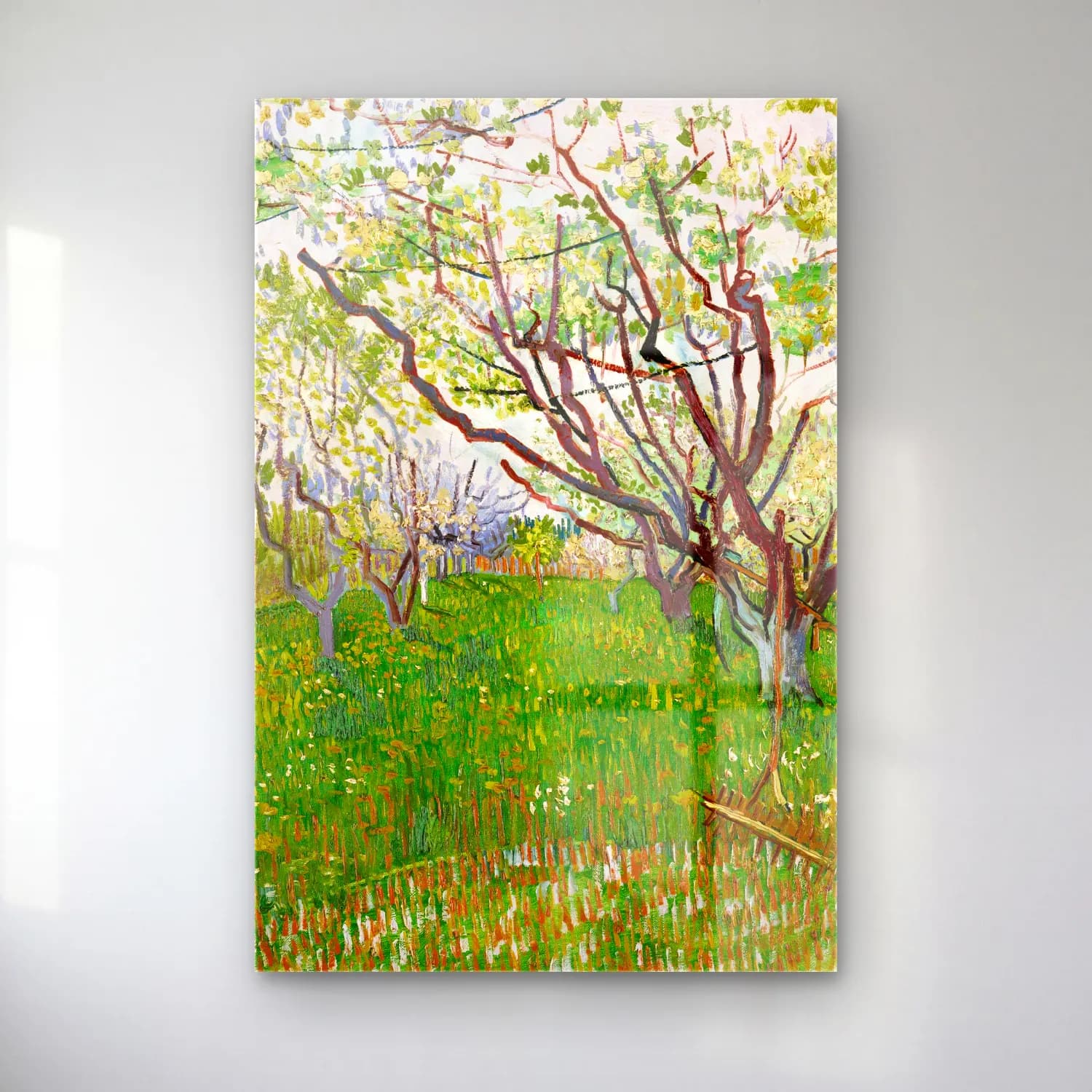 Vincent van Gogh – The Flowering Orchard cam tablo — Vincent van Gogh – The Flowering Orchard — empresyonist kiraz çiçekleri