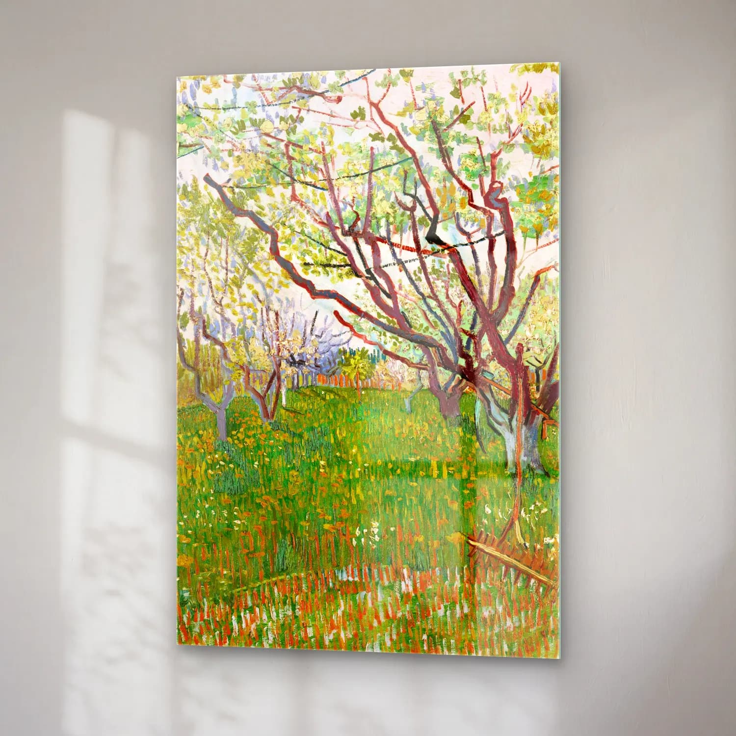 Vincent van Gogh – The Flowering Orchard cam tablo — sağ açıdan görünüm