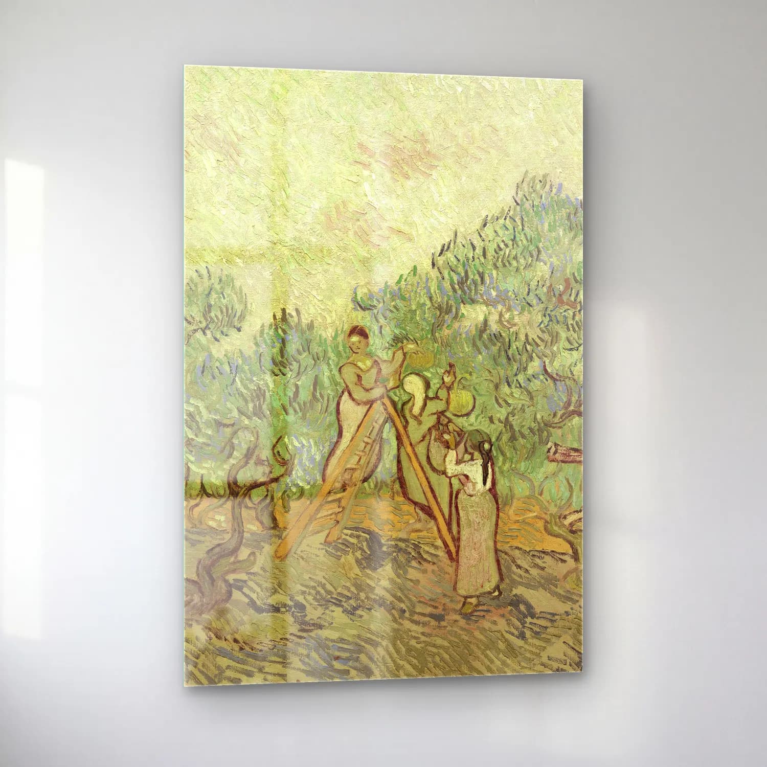 Vincent van Gogh – The Olive Orchard cam tablo — sol açıdan görünüm