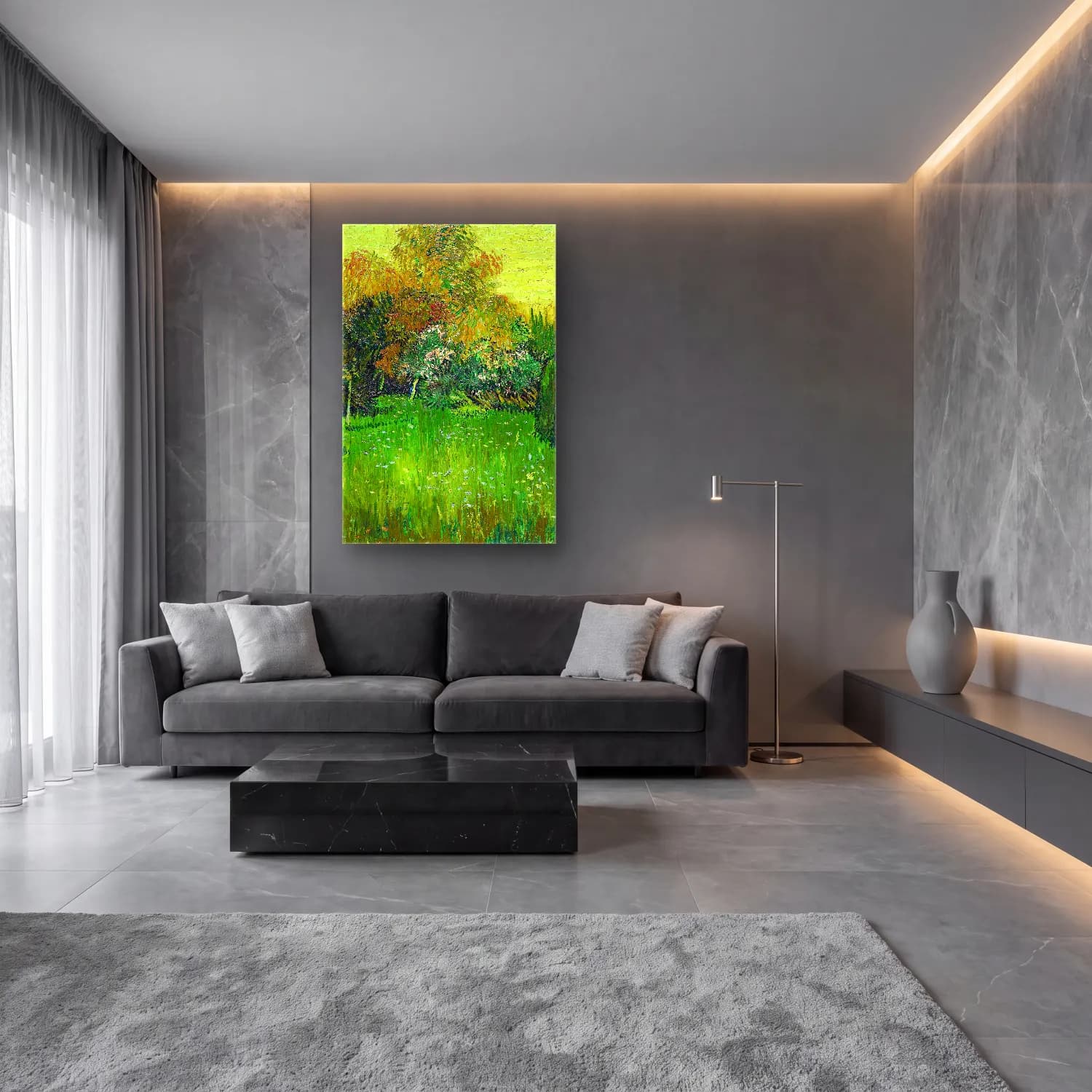 Vincent van Gogh – The Poet s Garden cam tablo — lüks salon duvarında