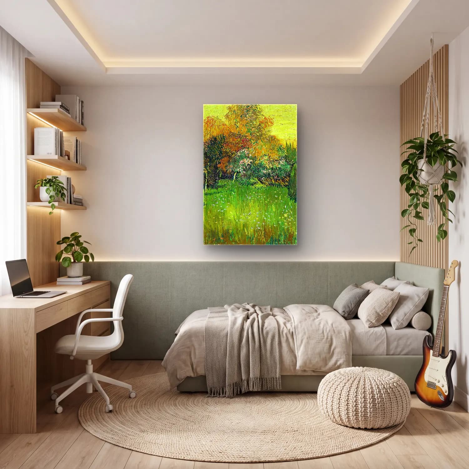 Vincent van Gogh – The Poet s Garden cam tablo — genç odasında