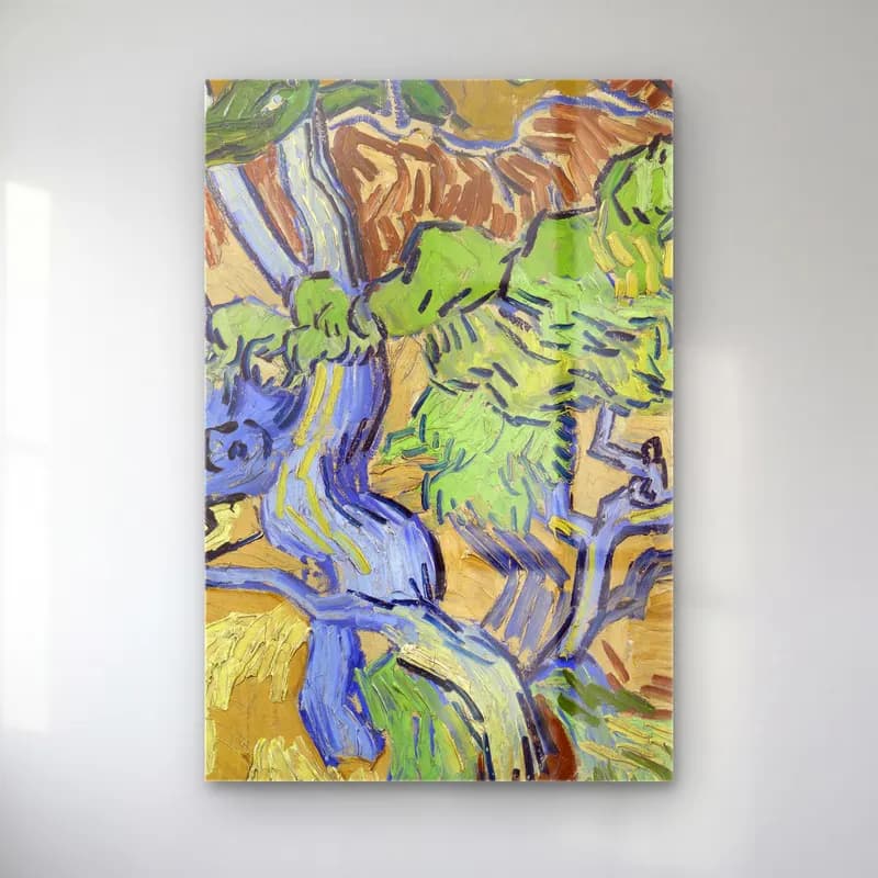 Vincent van Gogh – Tree Roots cam tablo — Vincent van Gogh – Tree Roots — empresyonist orman