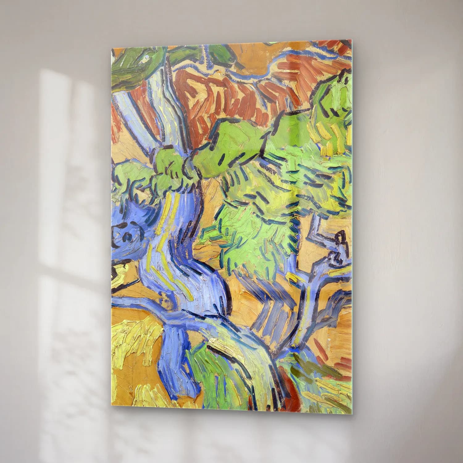 Vincent van Gogh – Tree Roots cam tablo — sağ açıdan görünüm