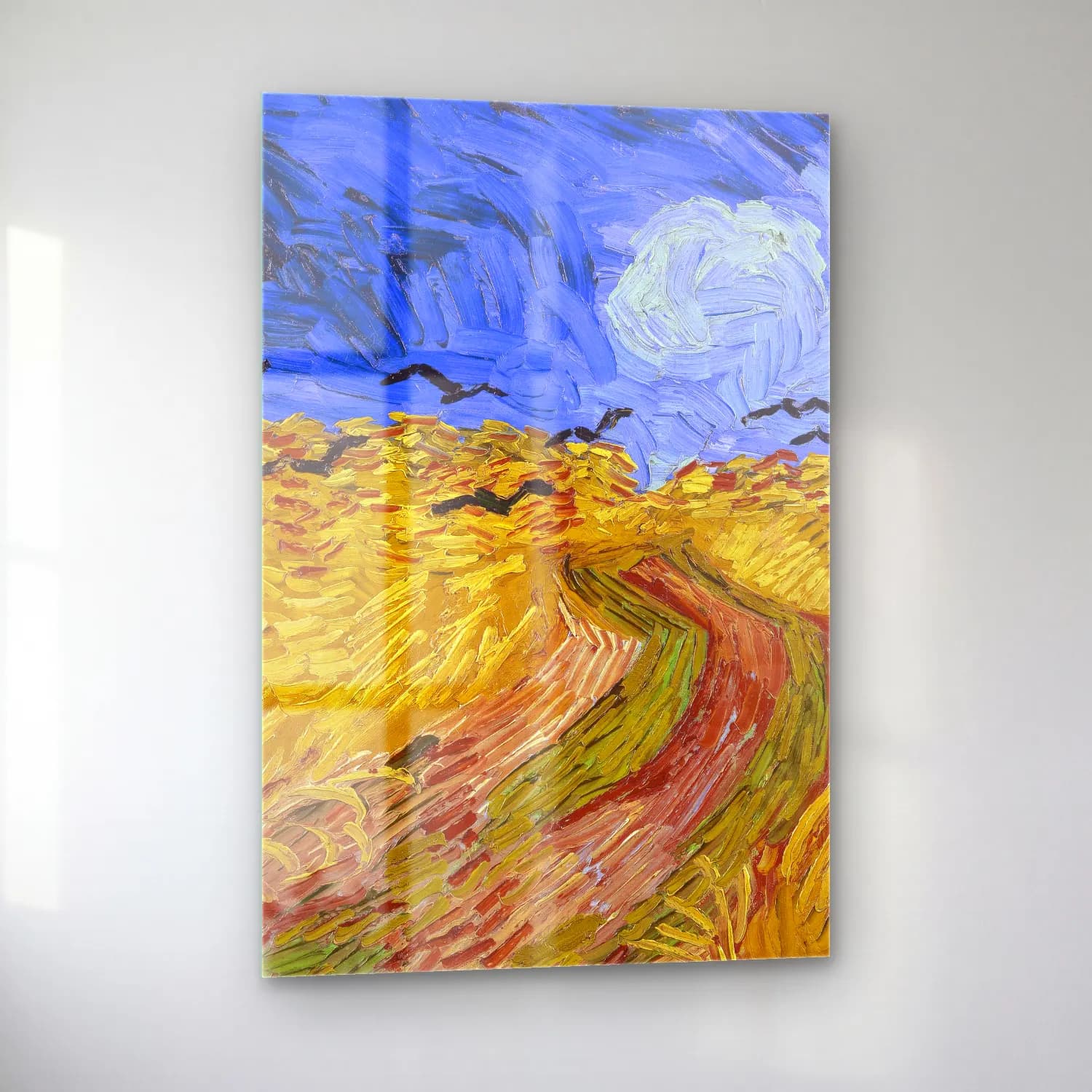 Vincent van Gogh – Wheatfield with Crows cam tablo — sol açıdan görünüm