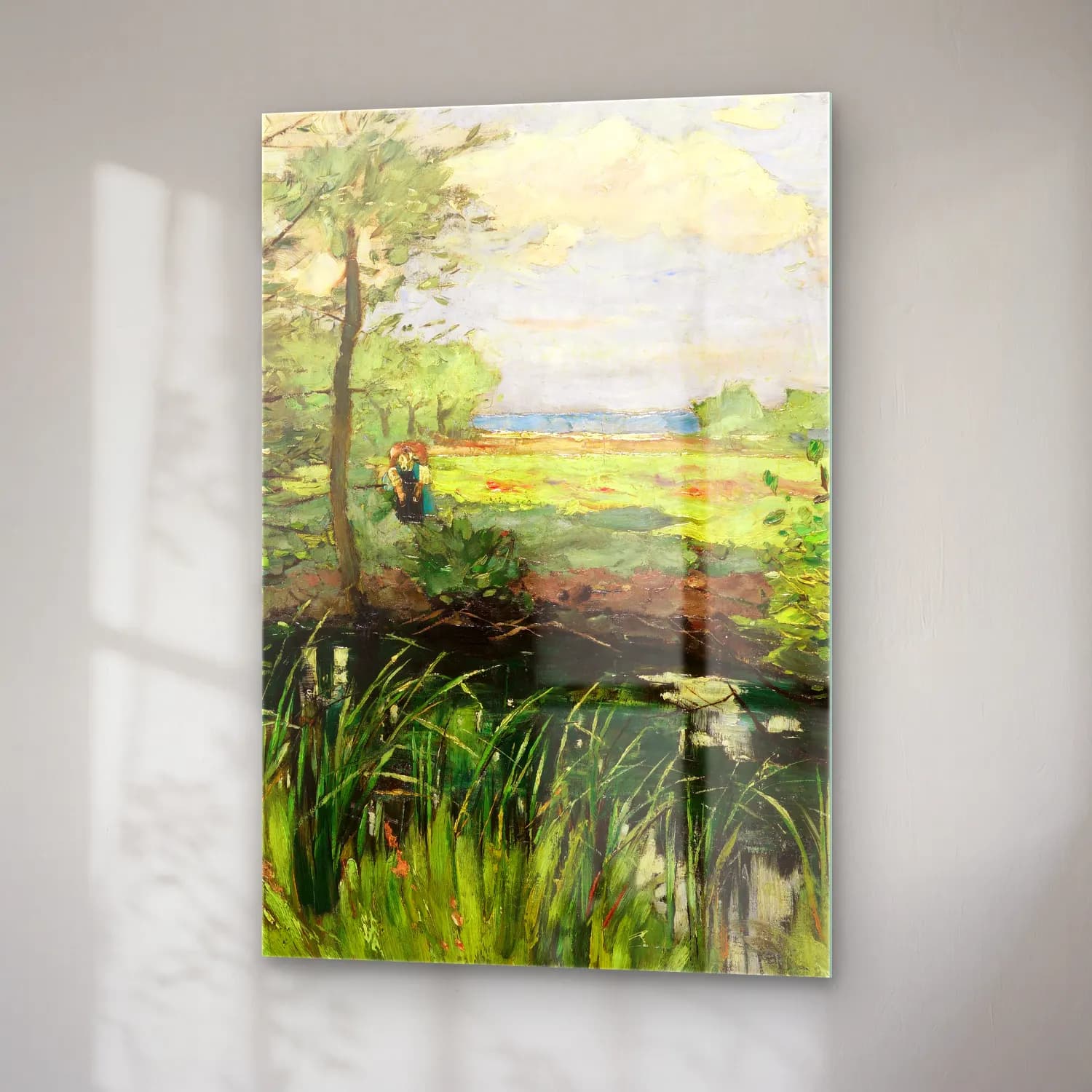 Karl Hagemeister – Der Schwielowsee bei Kaputh – Frühling cam tablo — sağ açıdan görünüm