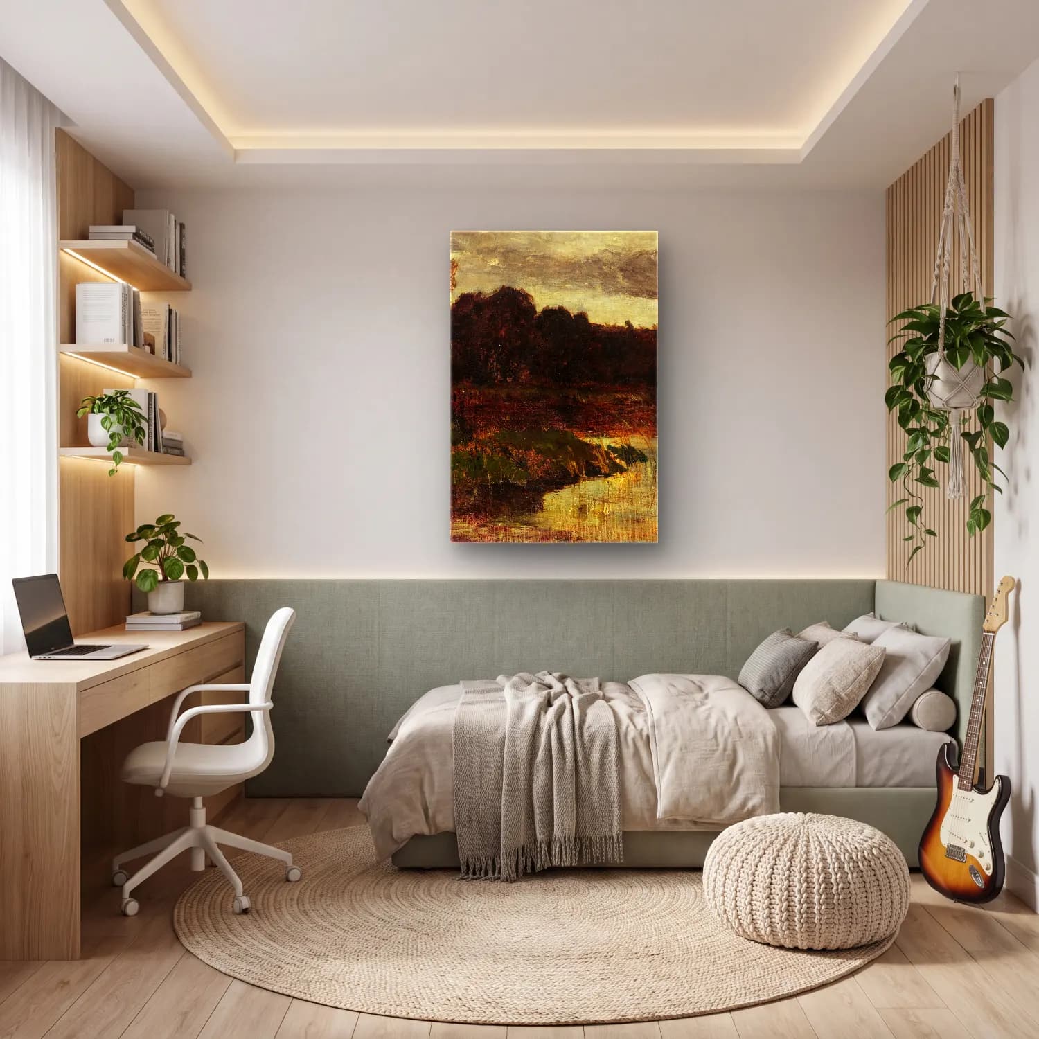 Karl Hagemeister – Märkische Landschaft cam tablo — genç odasında