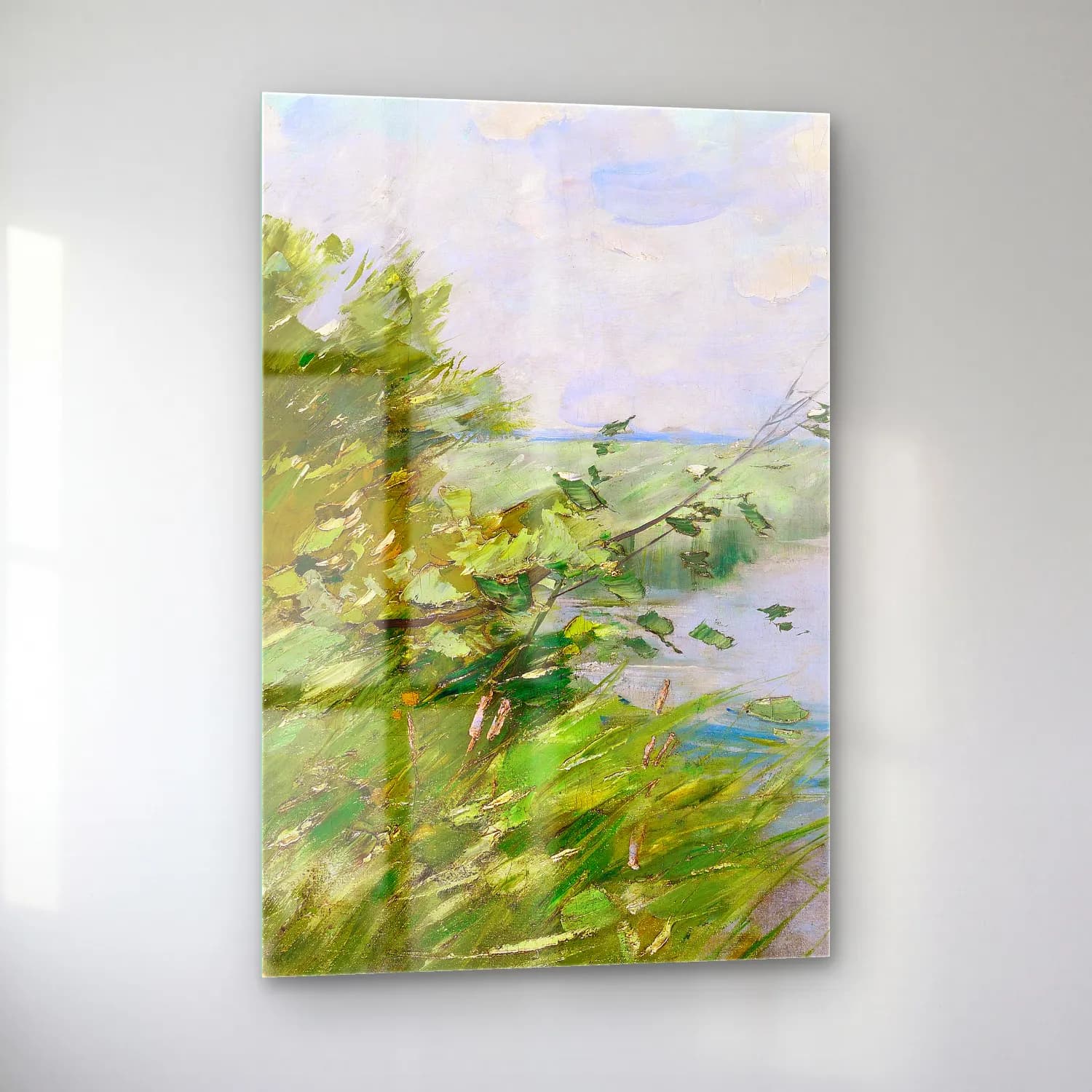 Karl Hagemeister – Märkische Seenlandschaft cam tablo — sol açıdan görünüm