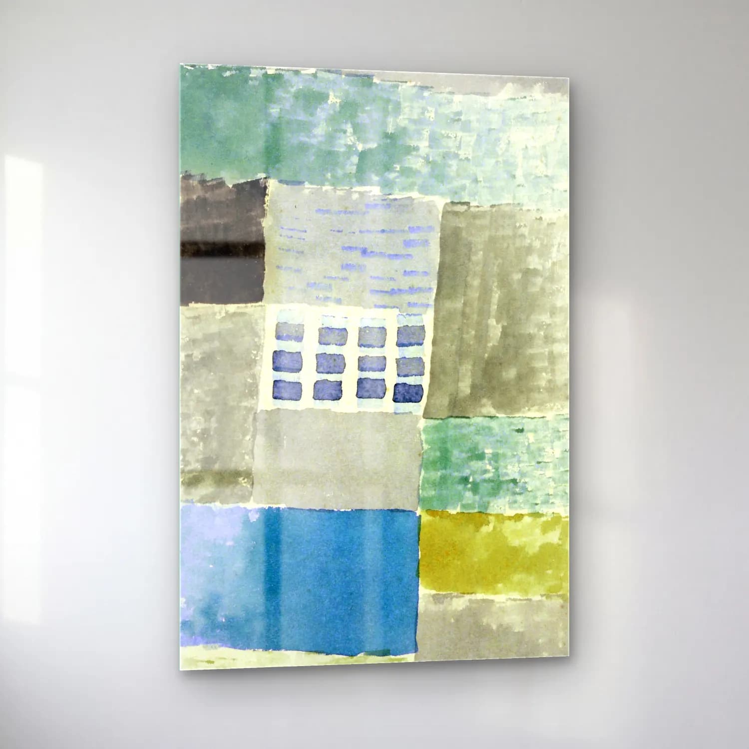 Paul Klee – First house in a settlement cam tablo — sol açıdan görünüm