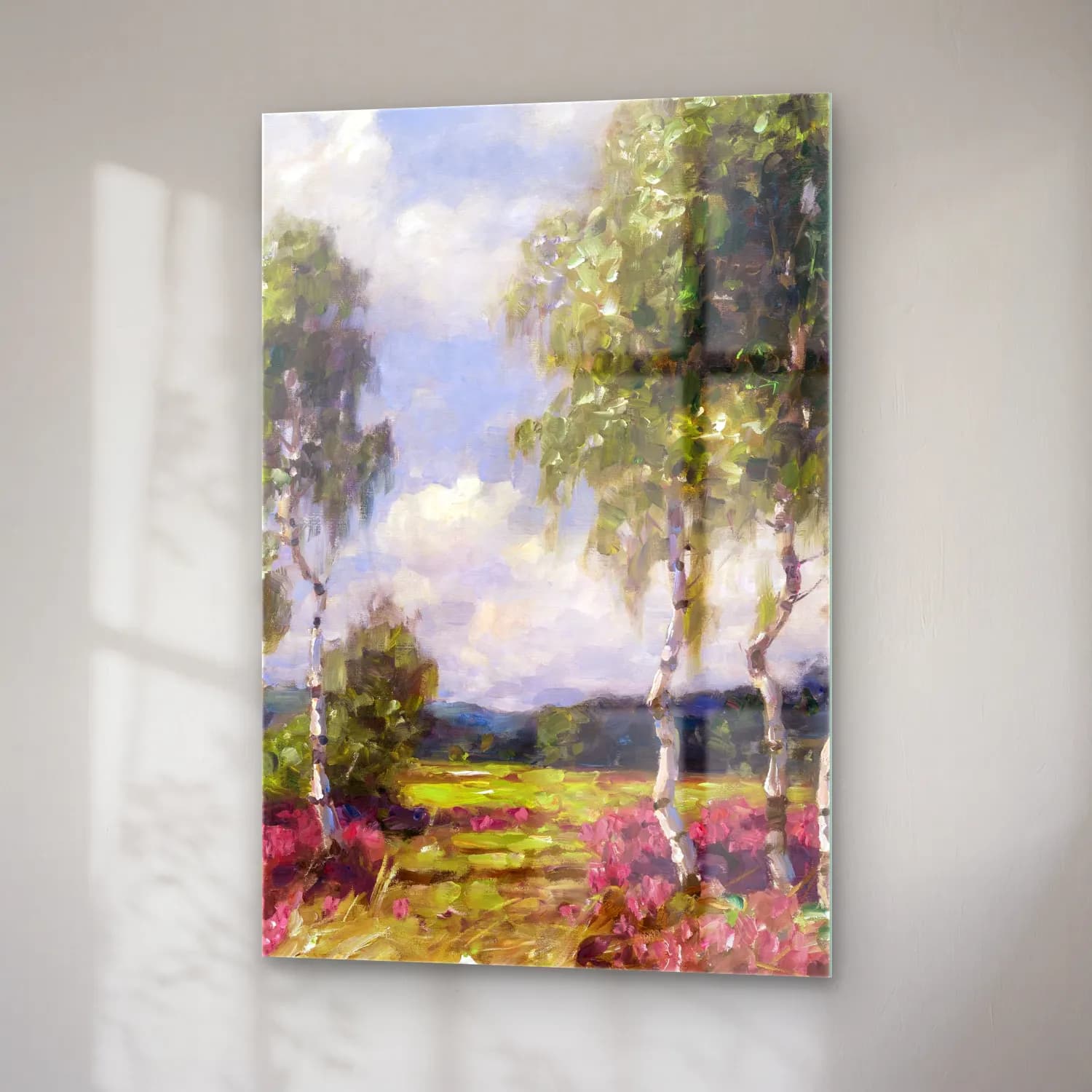 Alexander Koester – Birken in Heidelandschaft (Viktring in Kärnten) cam tablo — sağ açıdan görünüm