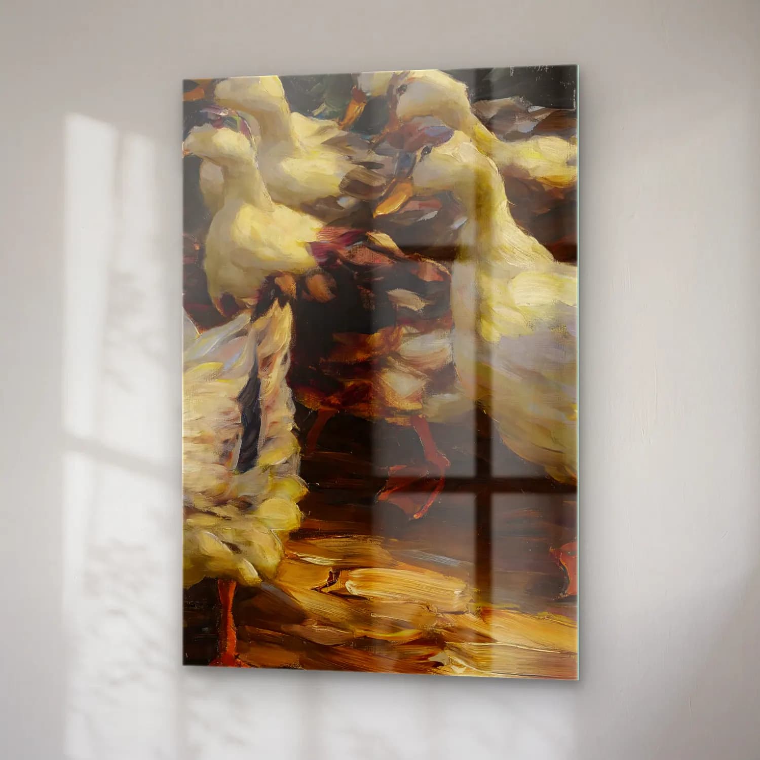 Alexander Koester – In der Abendsonne – Bej Tonlar cam tablo — sağ açıdan görünüm