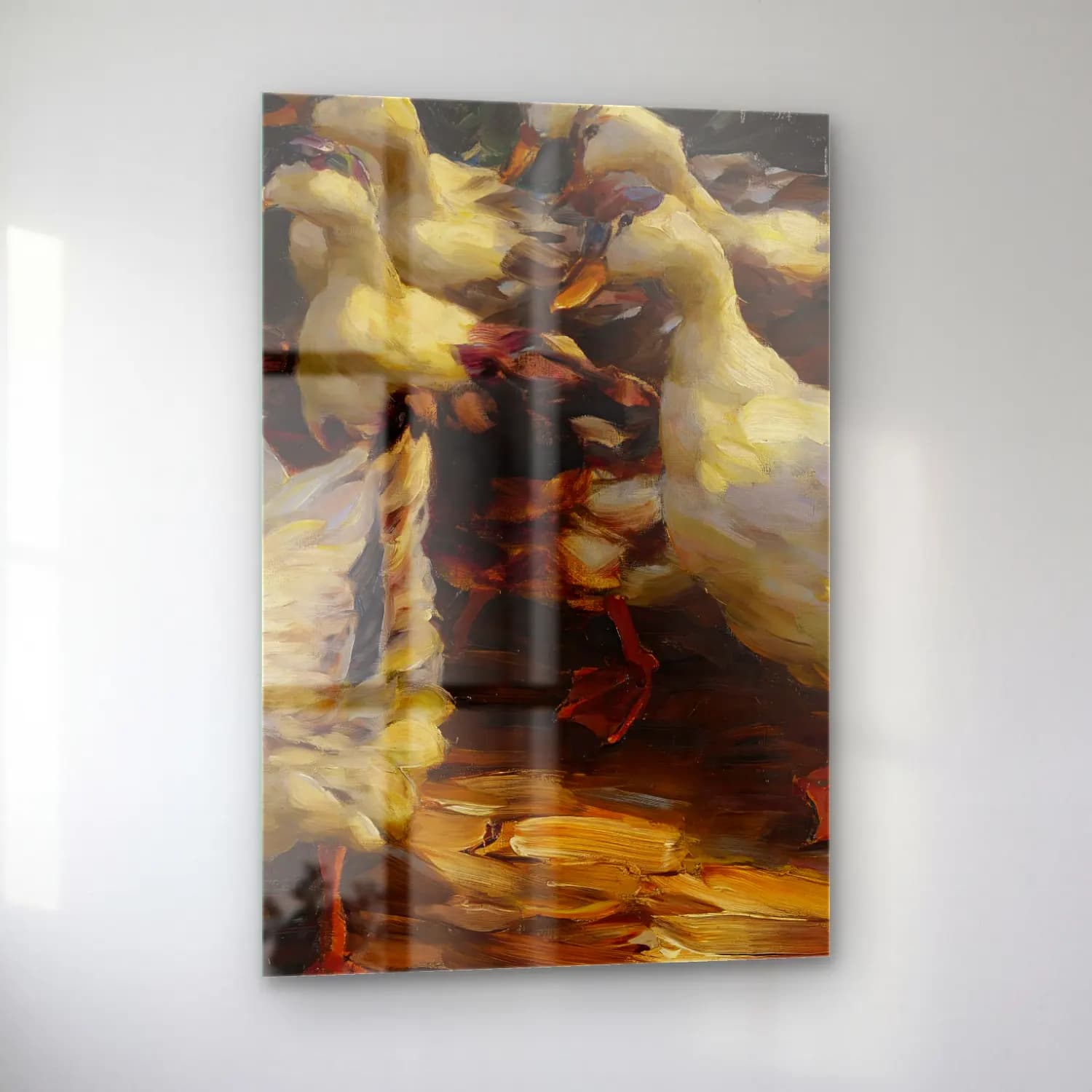 Alexander Koester – In der Abendsonne – Bej Tonlar cam tablo — sol açıdan görünüm