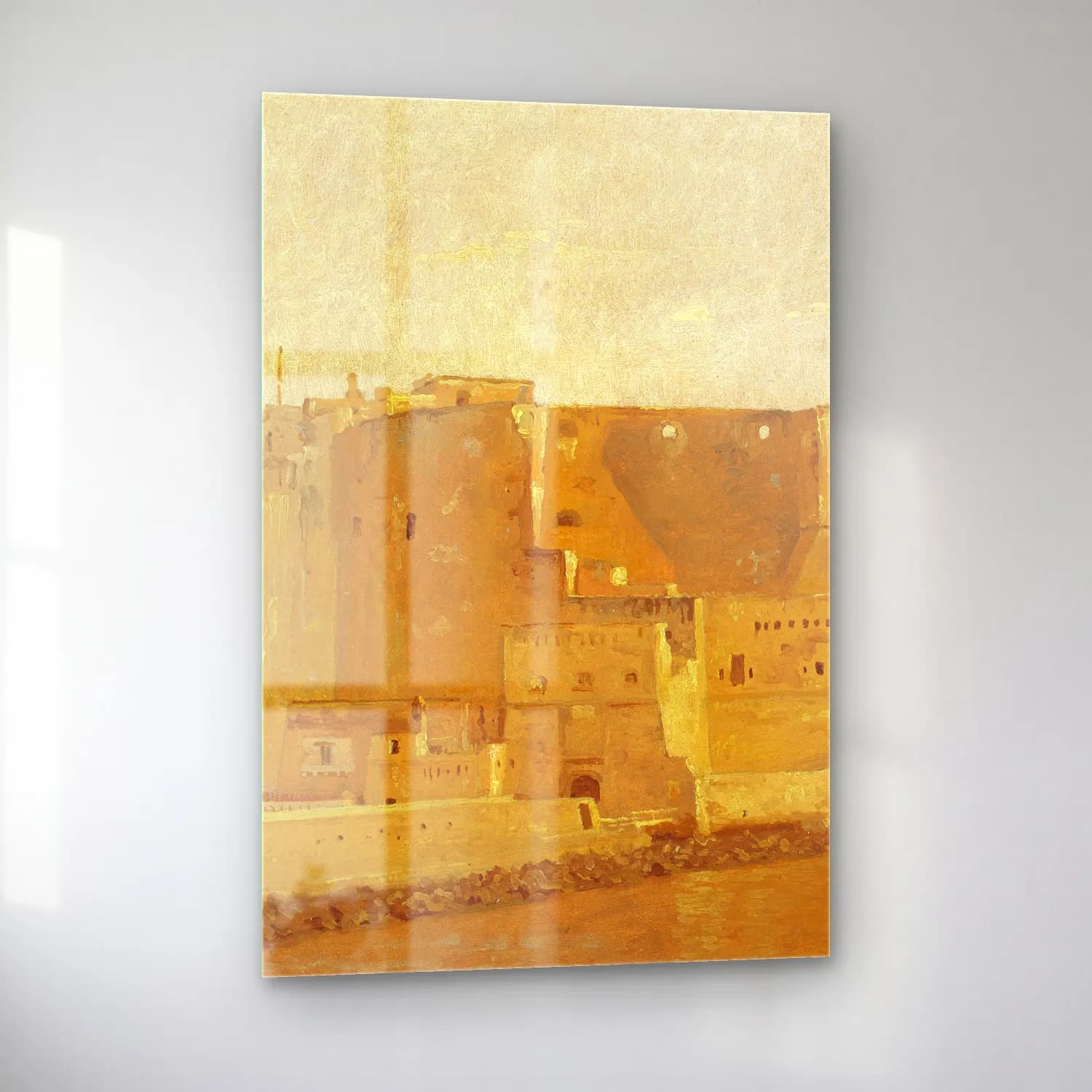 Christen Købke – Castel dell’Ovo in Naples cam tablo — sol açıdan görünüm
