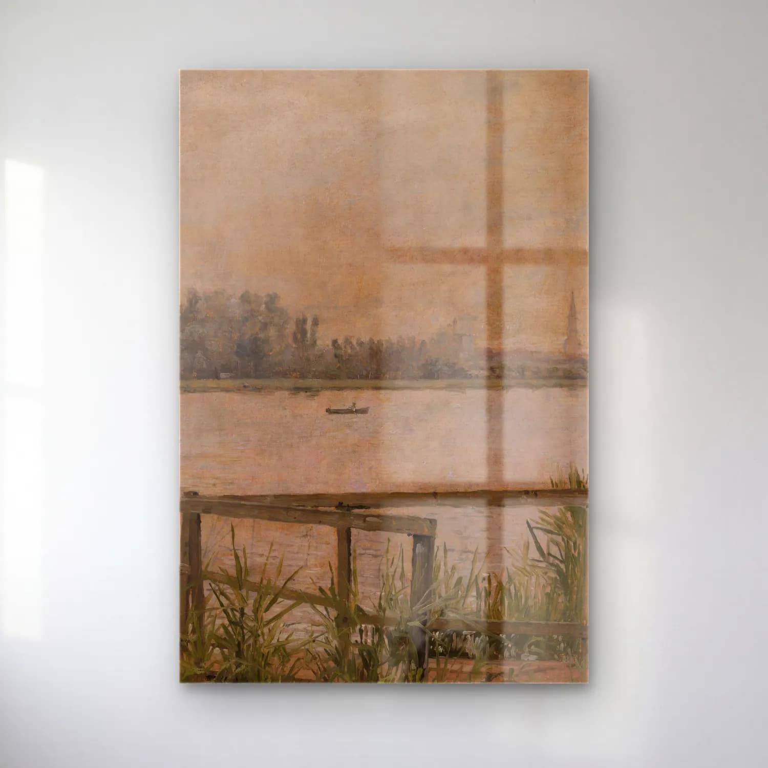 Christen Købke – Dr. Johann Henning Kjetil Hjardemaal cam tablo — Christen Købke – Dr. Johann Henning Kjetil Hjardemaal — empresyonist liman ve tekneler
