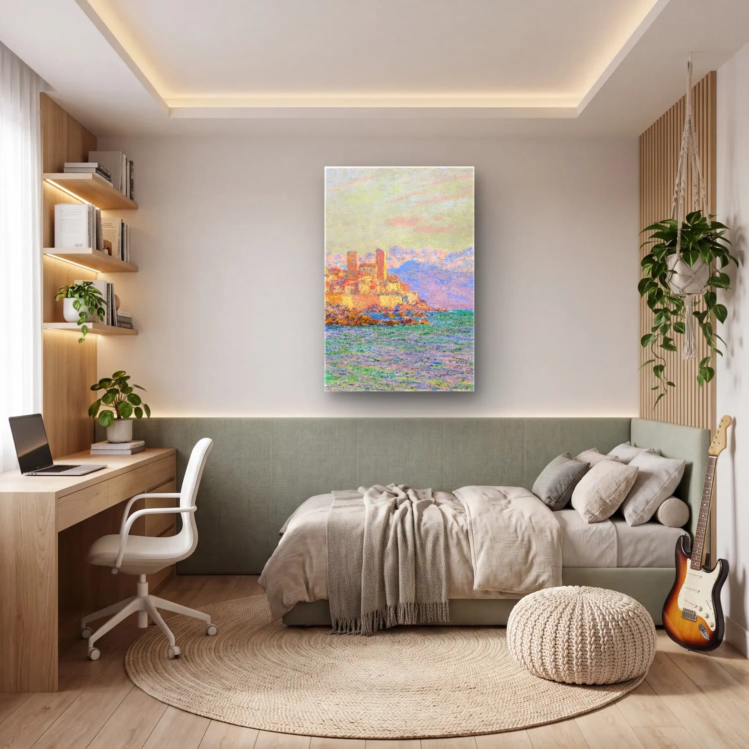 Claude Monet – Antibes, Le Fort cam tablo — genç odasında