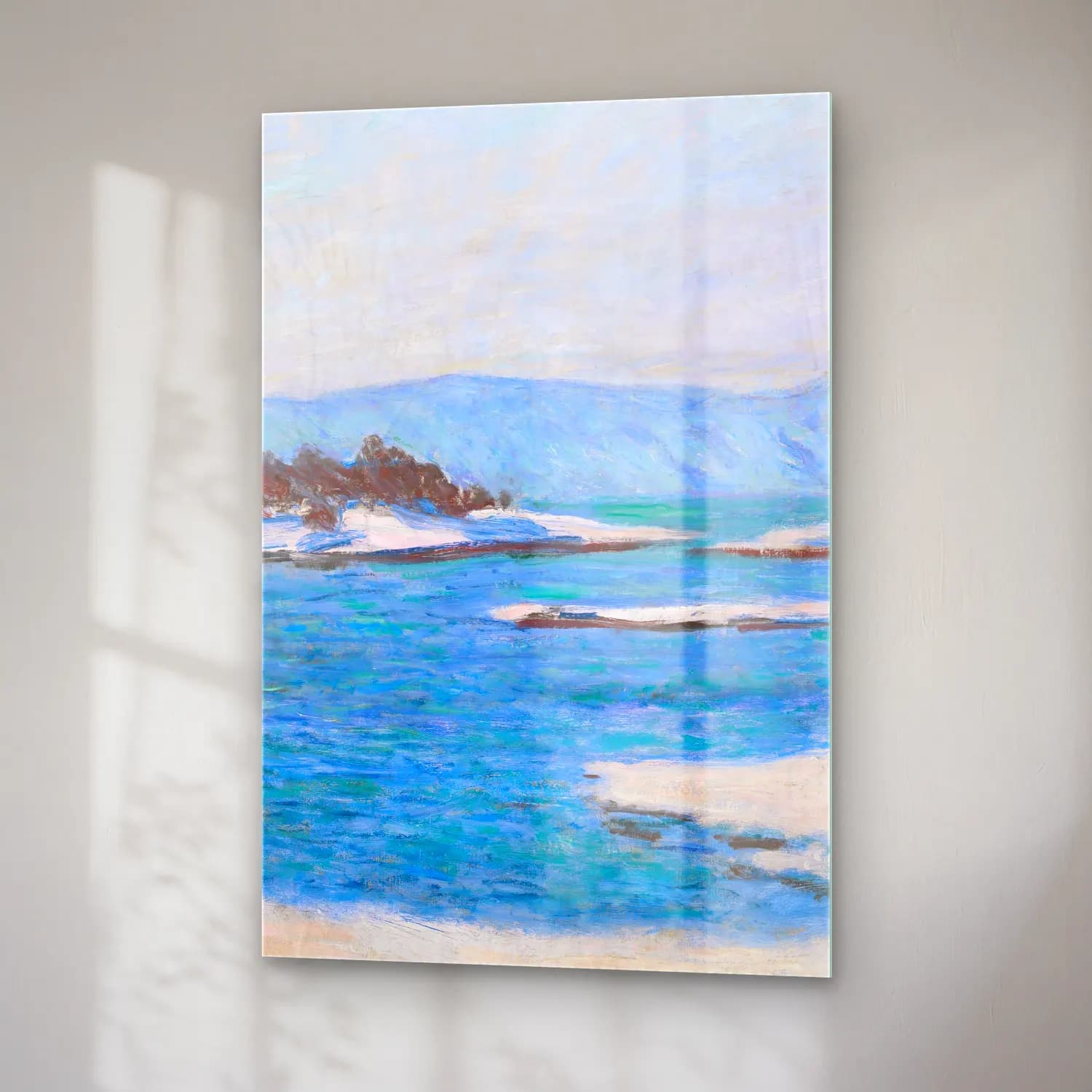 Claude Monet – Au Bord Du Fjord De Christiania cam tablo — sağ açıdan görünüm
