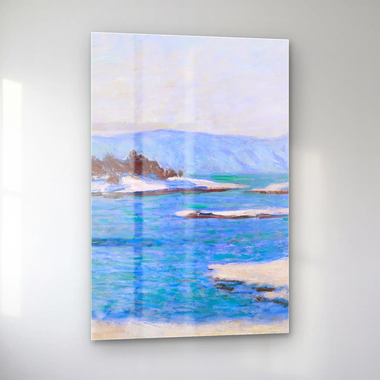 Claude Monet – Au Bord Du Fjord De Christiania cam tablo — sol açıdan görünüm