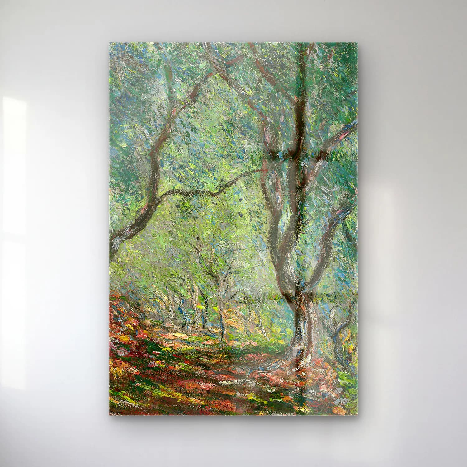 Claude Monet – Bois d’oliviers au jardin Moreno cam tablo — Claude Monet – Bois d’oliviers au jardin Moreno — empresyonist zeytin ve zeytinyağı