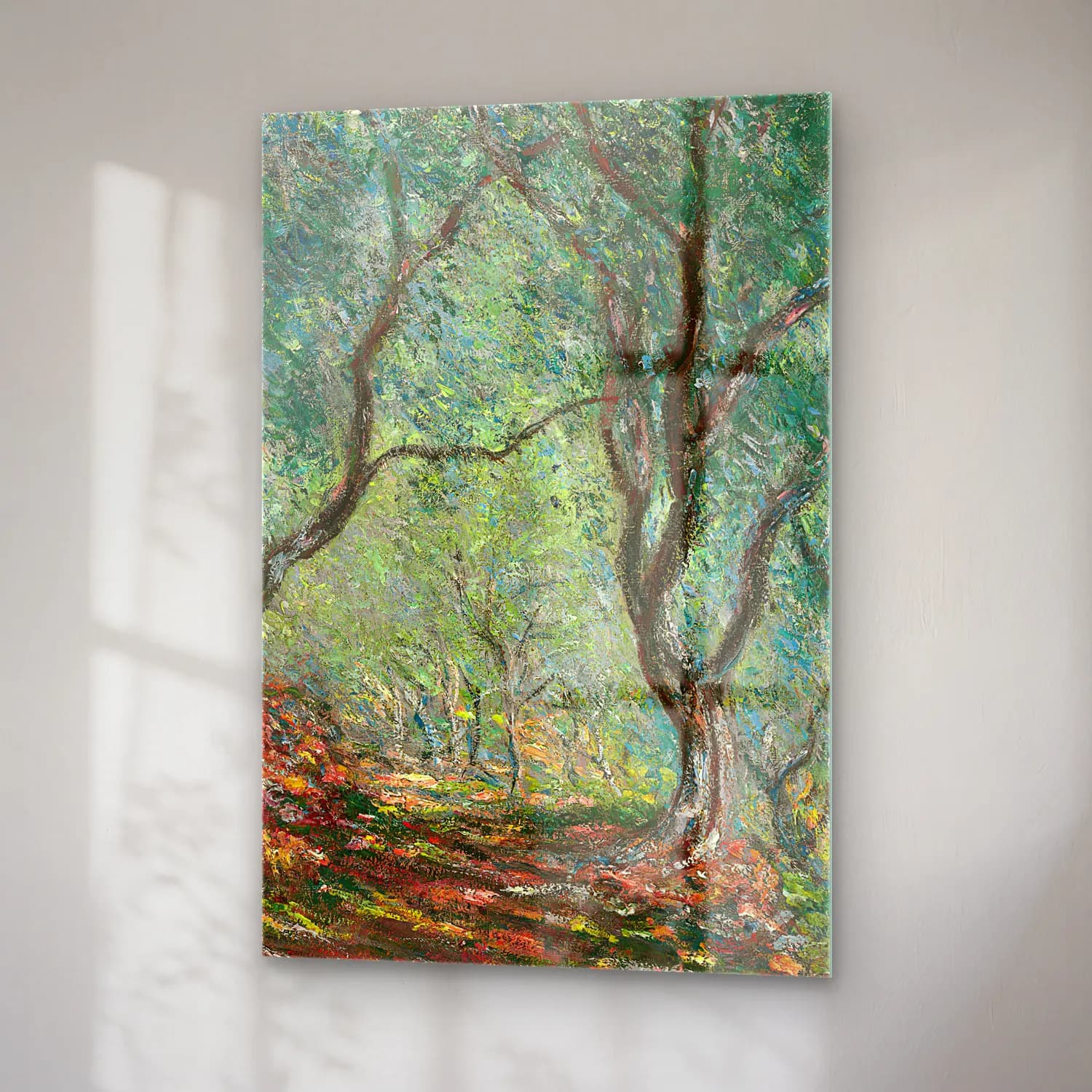 Claude Monet – Bois d’oliviers au jardin Moreno cam tablo — sağ açıdan görünüm