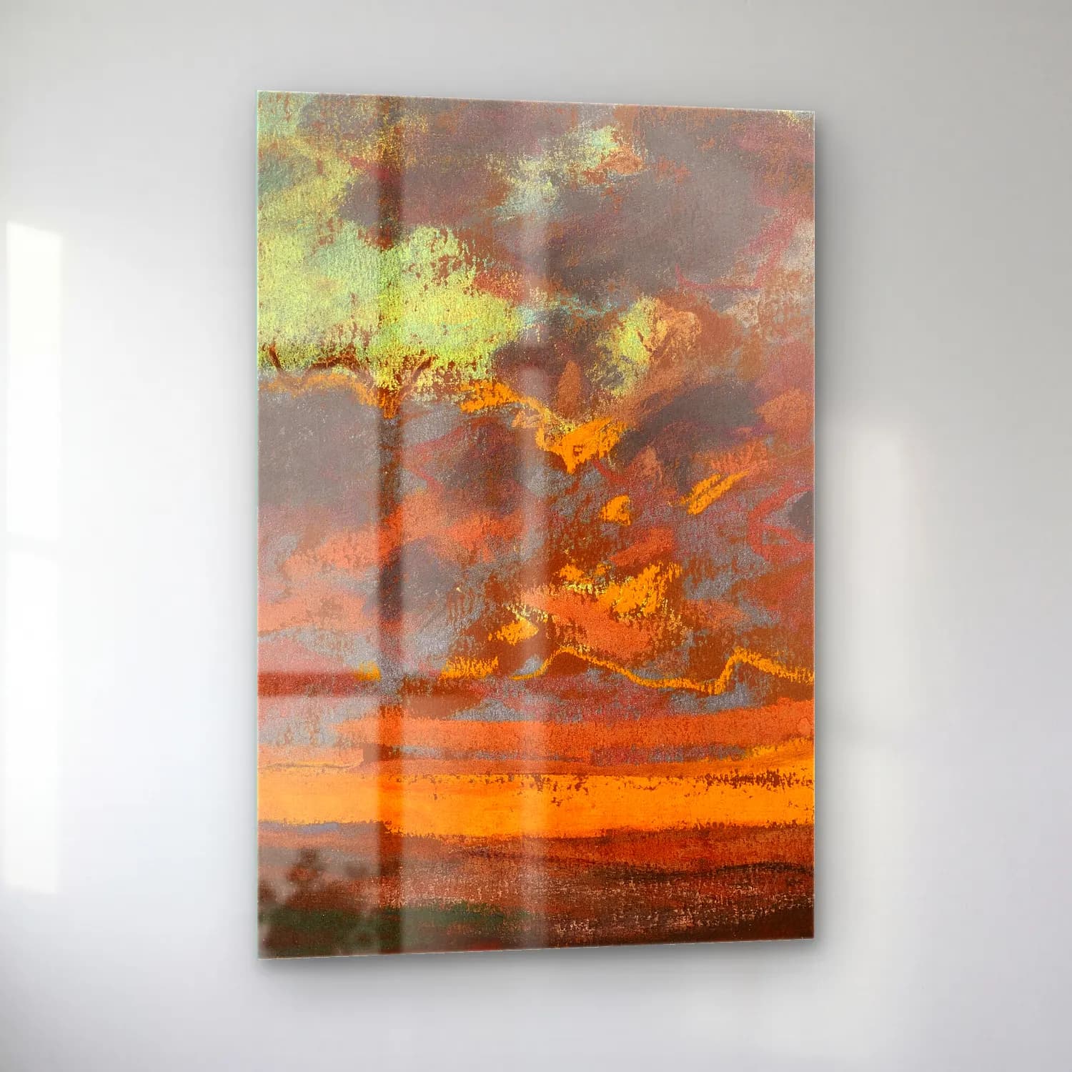 Claude Monet – Coucher de soleil (circa 1868) cam tablo — sol açıdan görünüm