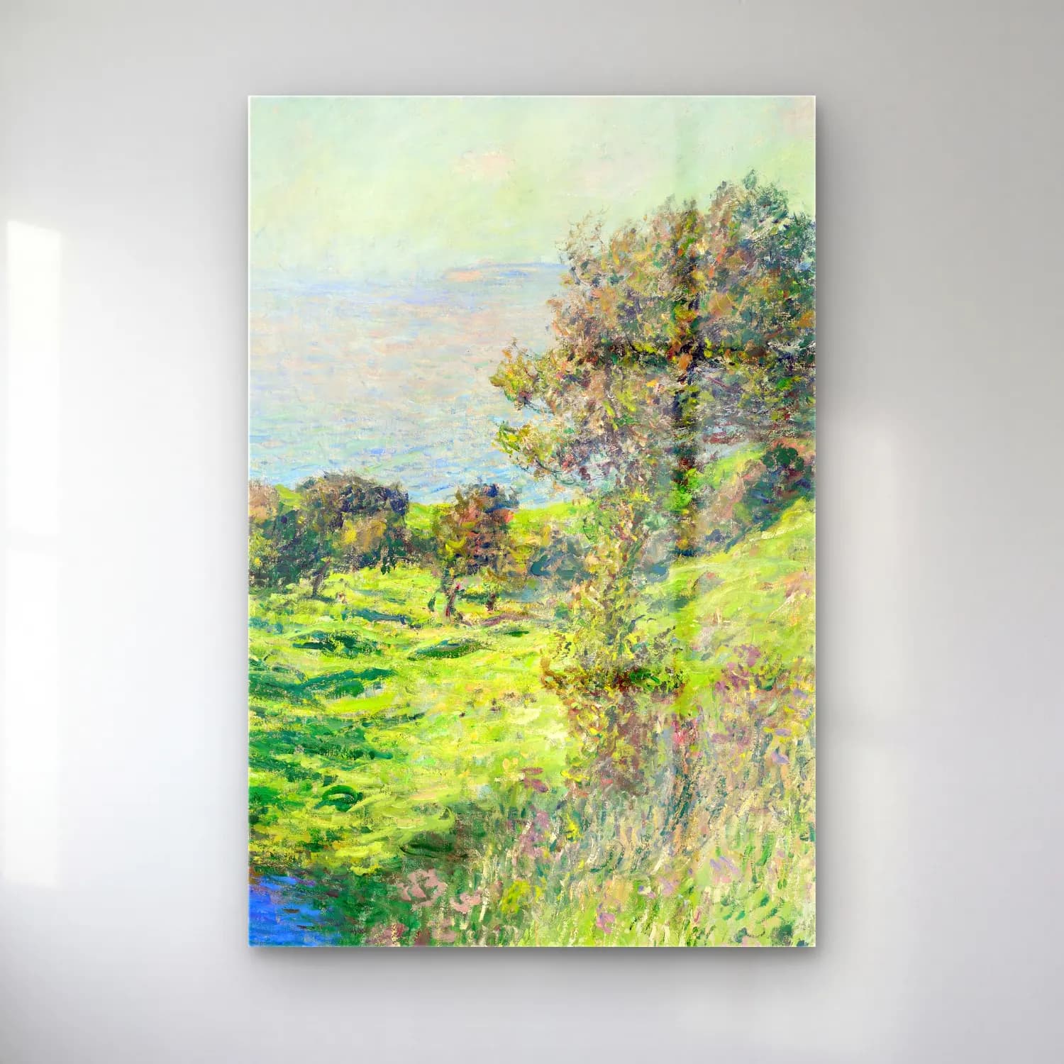 Claude Monet – Coup de vent cam tablo — Claude Monet – Coup de vent — empresyonist i̇talyan sahili
