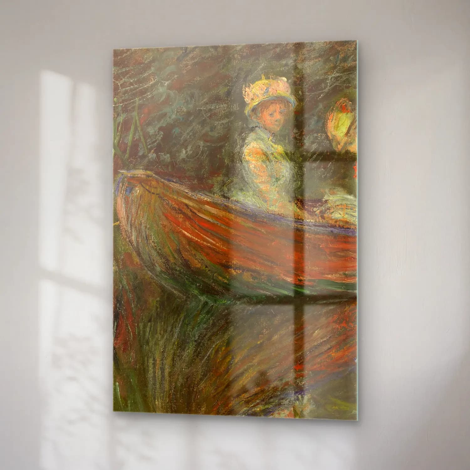 Claude Monet – Deux femmes en barque cam tablo — sağ açıdan görünüm