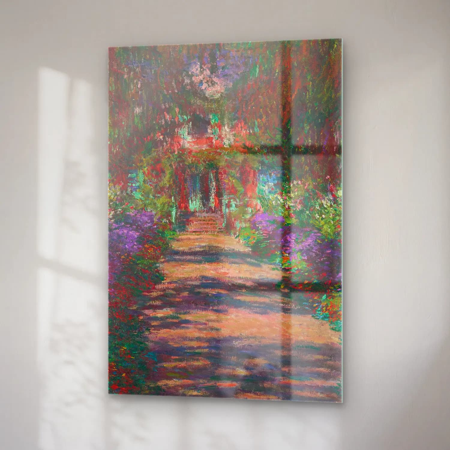 Claude Monet – Eine Allee in Monets Garten in Giverny cam tablo — sağ açıdan görünüm