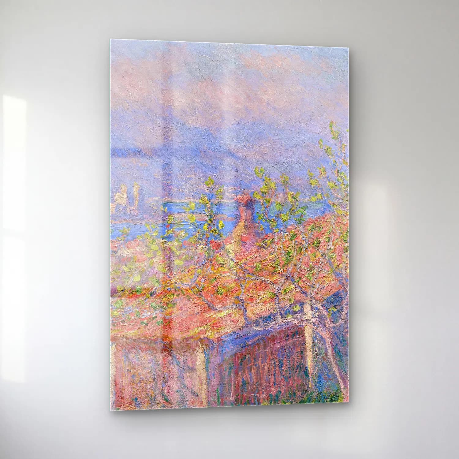 Claude Monet – Gardener’s House at Antibes cam tablo — sol açıdan görünüm
