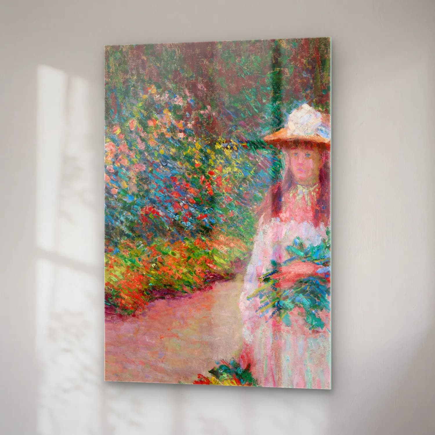 Claude Monet – Jeune fille dans le jardin de Giverny cam tablo — sağ açıdan görünüm