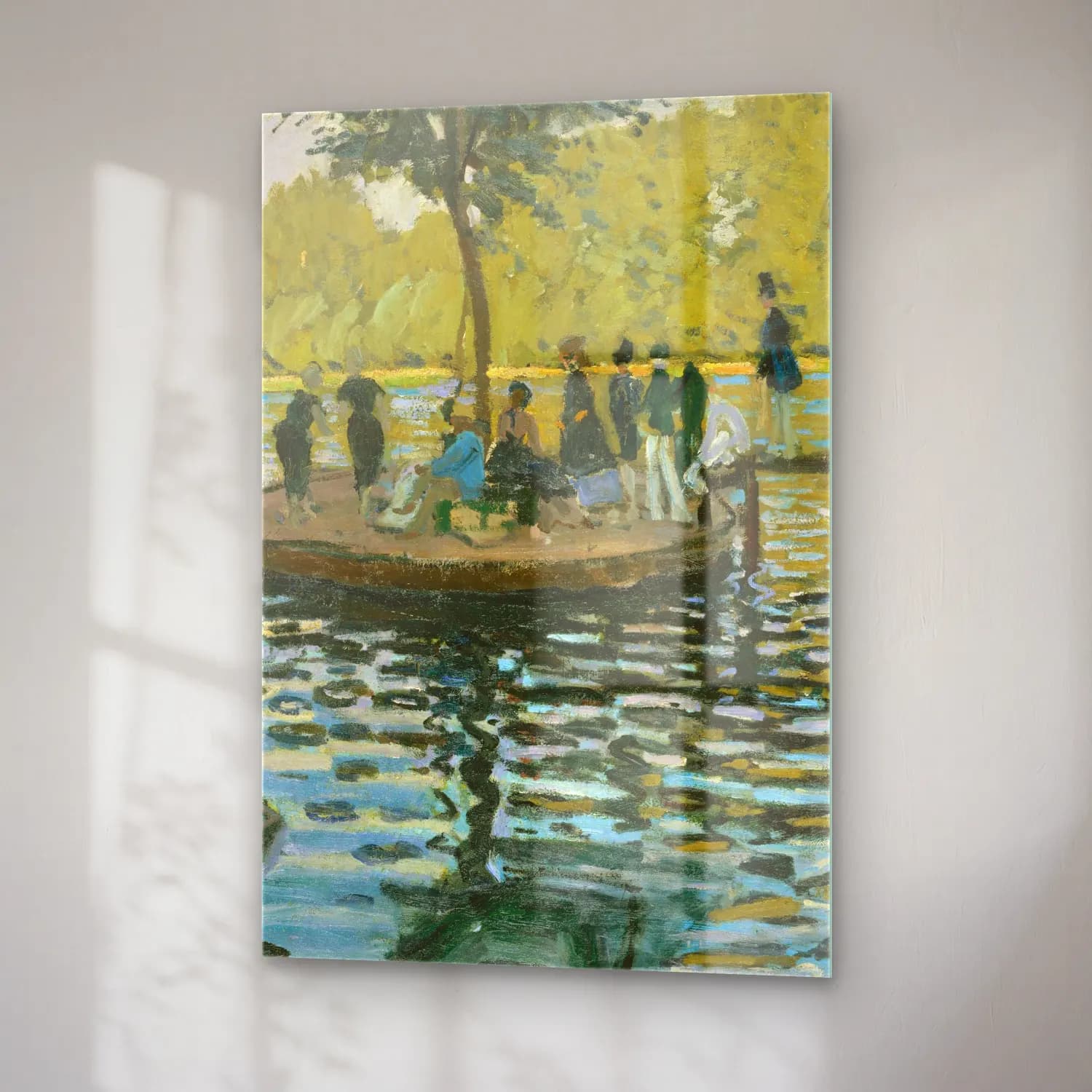 Claude Monet – La Grenouillere cam tablo — sağ açıdan görünüm