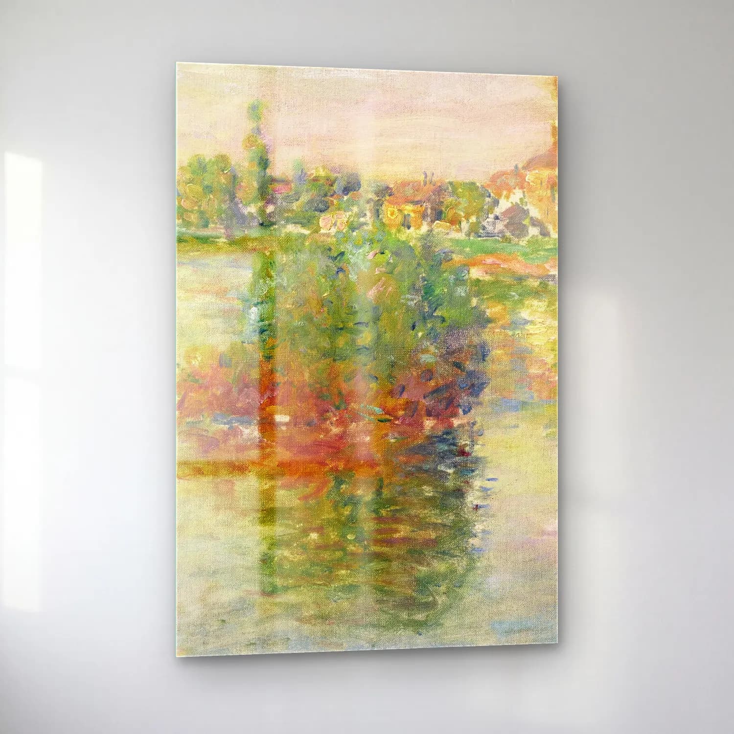 Claude Monet – La Seine à Lavacourt cam tablo — sol açıdan görünüm