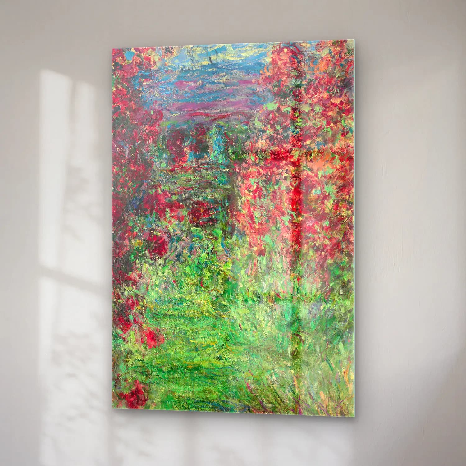 Claude Monet – La maison dans les roses cam tablo — sağ açıdan görünüm
