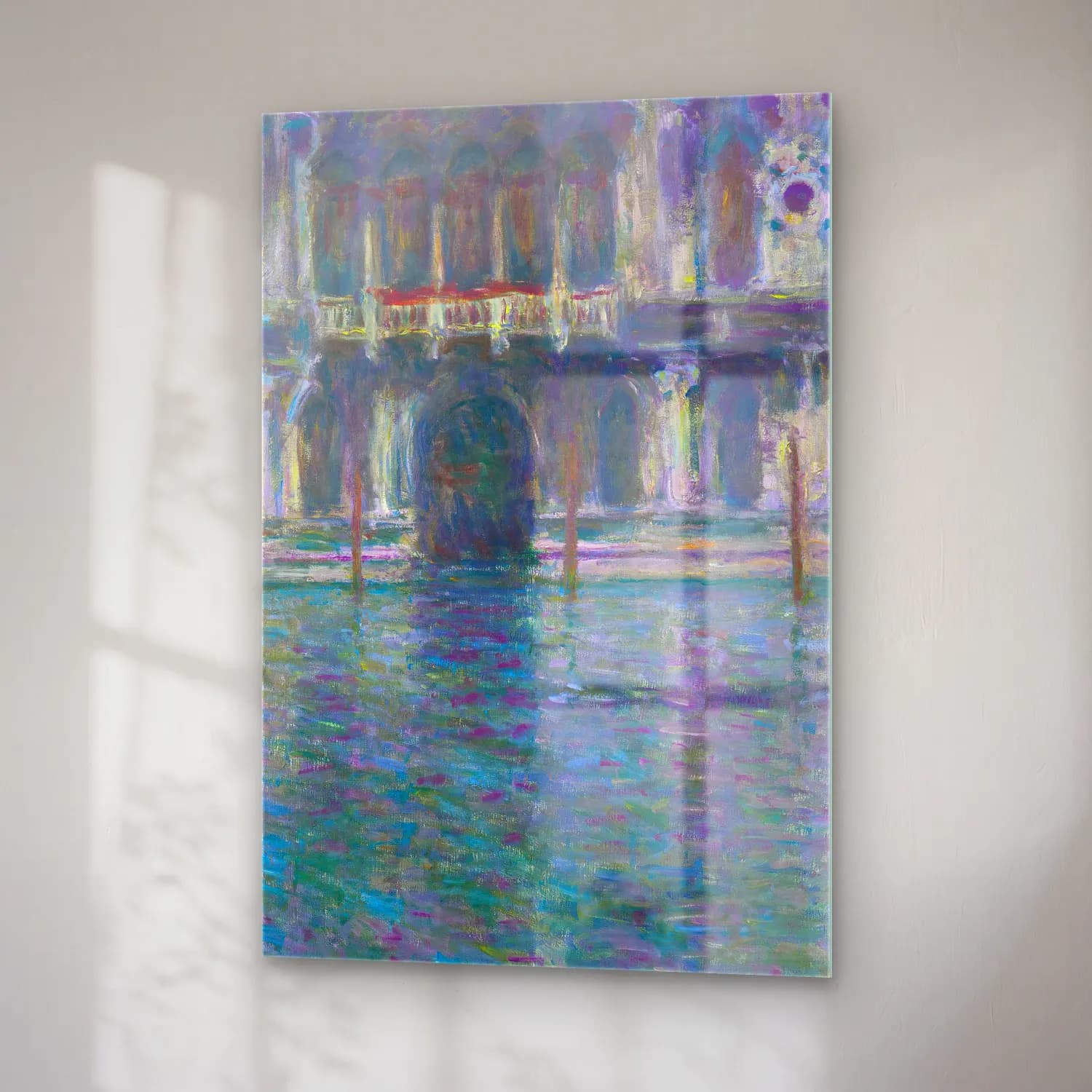 Claude Monet – Le Palais Contarini cam tablo — sağ açıdan görünüm