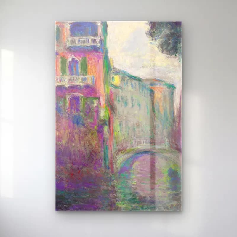 Claude Monet – Le Rio de la Salute cam tablo — Claude Monet – Le Rio de la Salute — empresyonist venedik kanalları