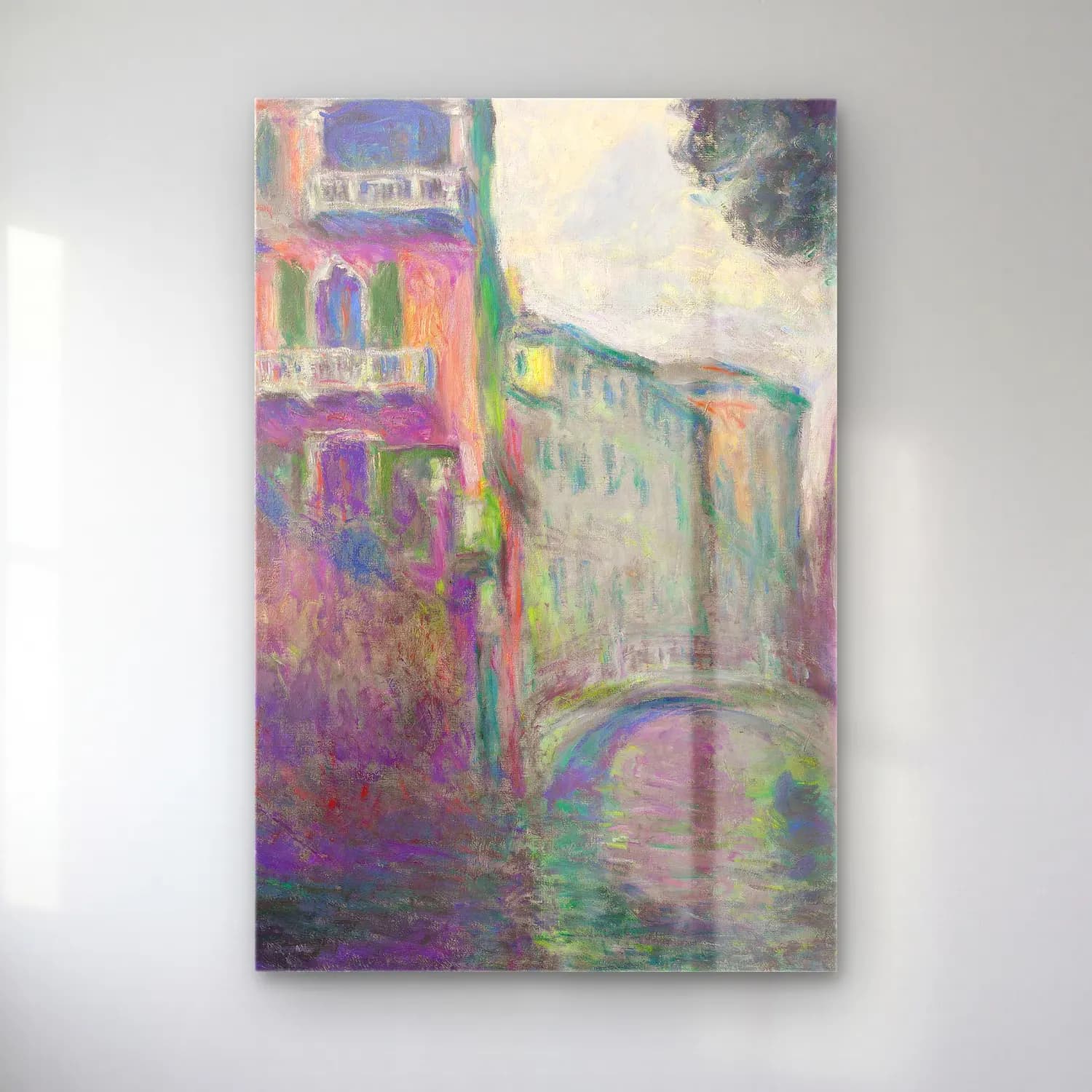 Claude Monet – Le Rio de la Salute cam tablo — Claude Monet – Le Rio de la Salute — empresyonist venedik kanalları