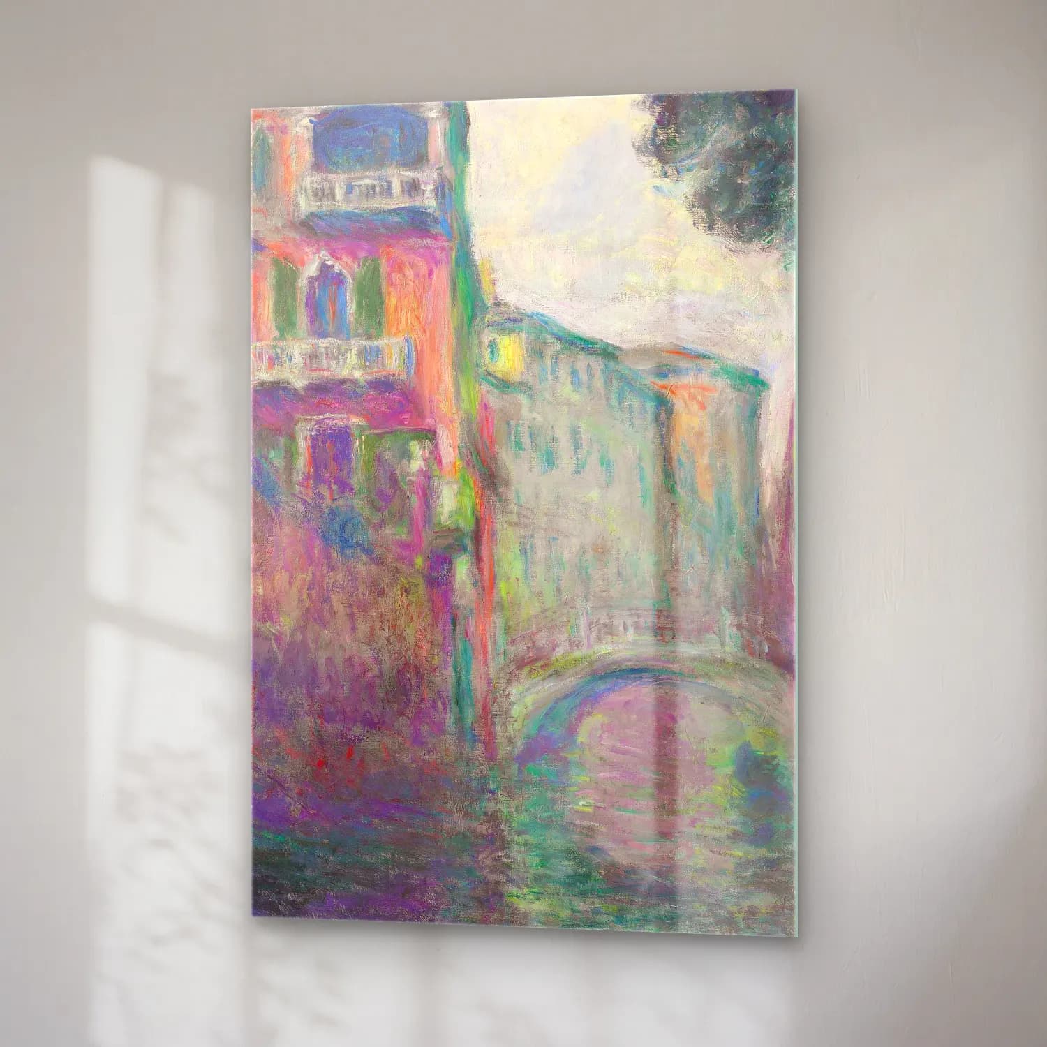 Claude Monet – Le Rio de la Salute cam tablo — sağ açıdan görünüm