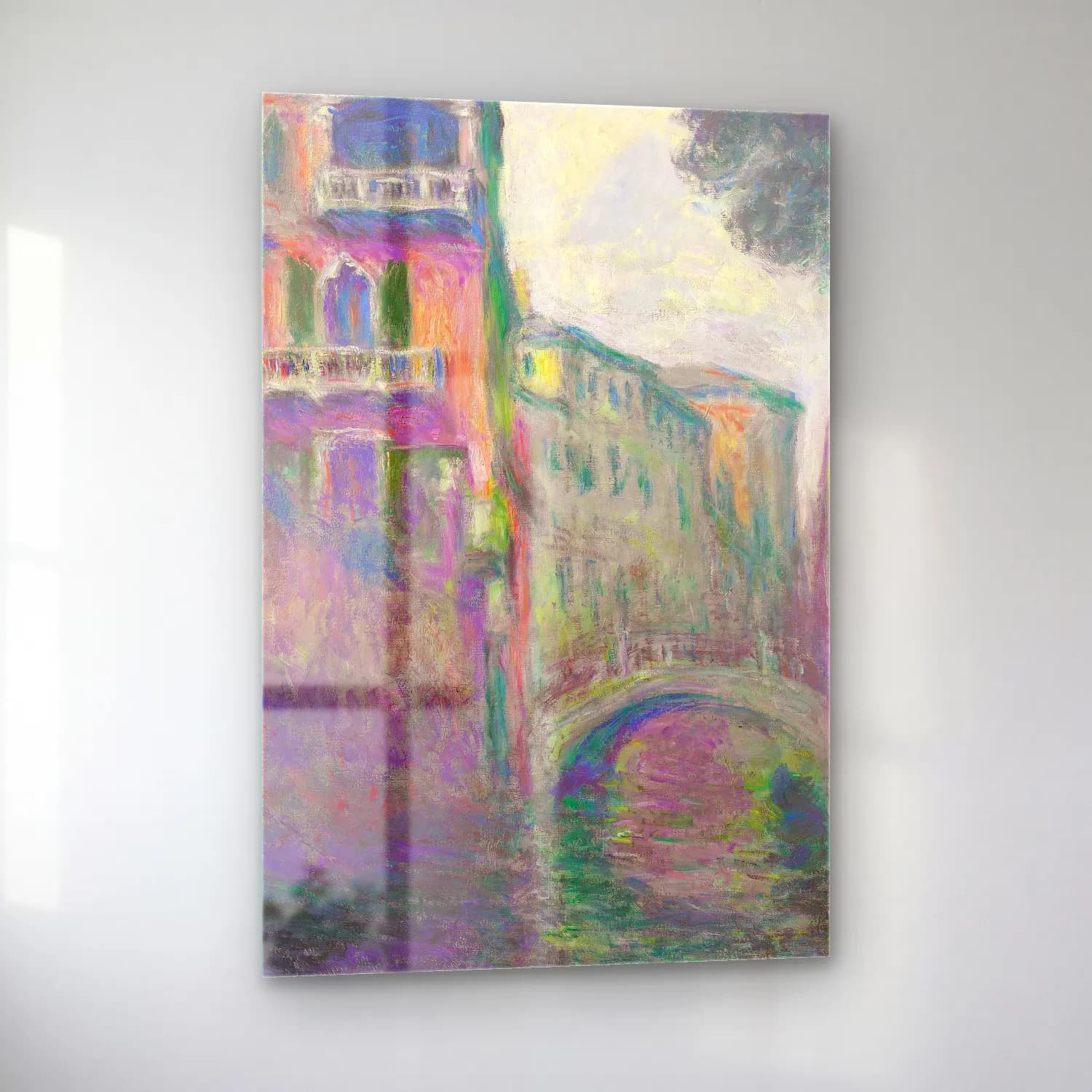 Claude Monet – Le Rio de la Salute cam tablo — sol açıdan görünüm
