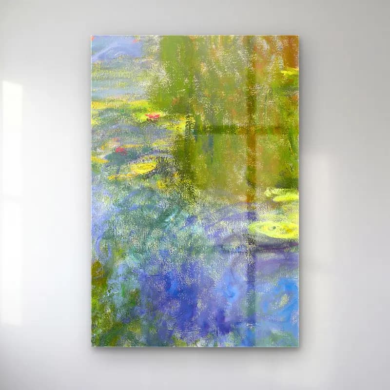 Claude Monet – Le bassin aux nymphéas (circa 1917-1919) cam tablo — Claude Monet – Le bassin aux nymphéas (circa 1917-1919) — empresyonist nilüfer göleti