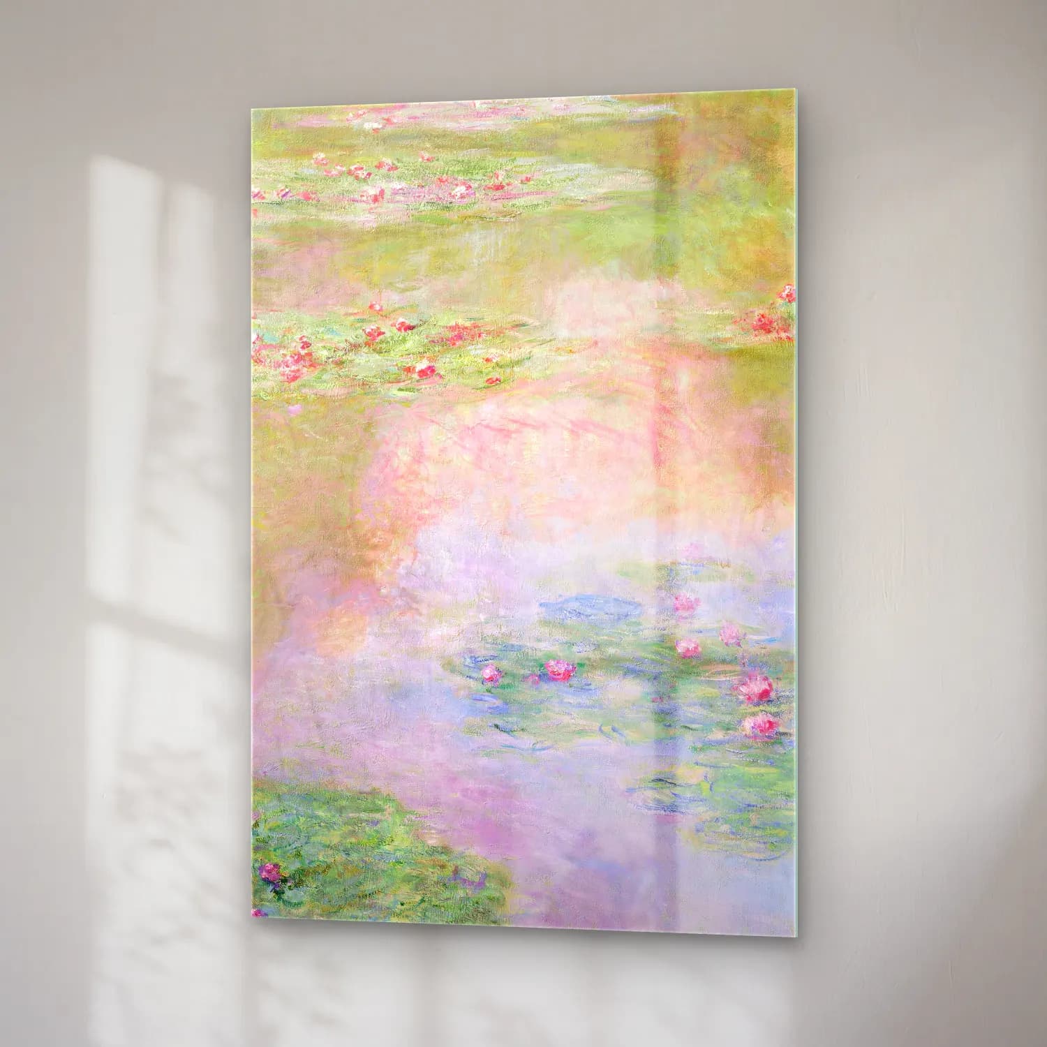 Claude Monet – Nymphéas cam tablo — sağ açıdan görünüm