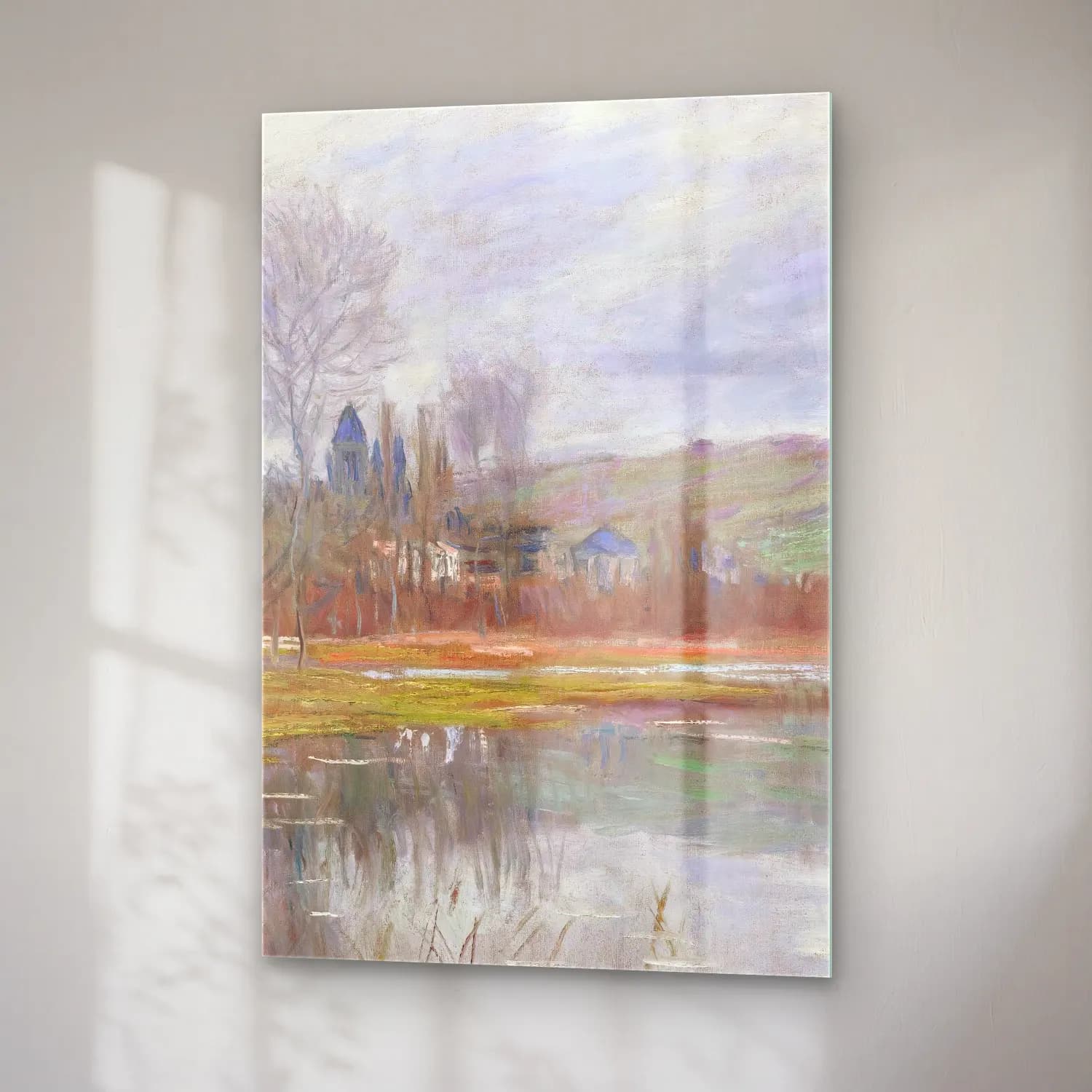Claude Monet – Printemps À Vétheuil cam tablo — sağ açıdan görünüm