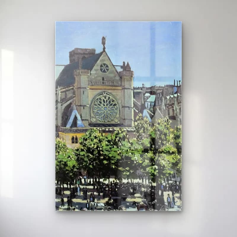 Claude Monet – St. Germain l’Auxerrois cam tablo — Claude Monet – St. Germain l’Auxerrois — empresyonist katedral