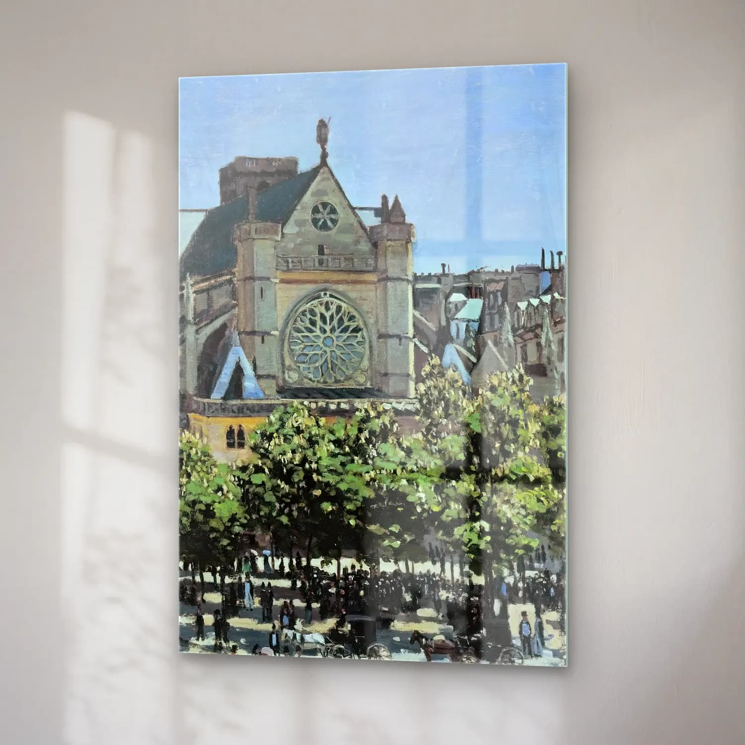 Claude Monet – St. Germain l’Auxerrois cam tablo — sağ açıdan görünüm